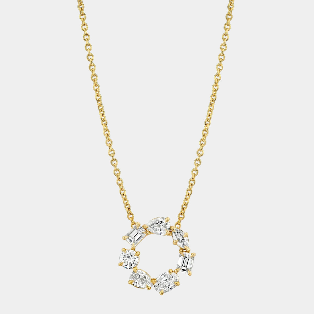 Montage Circle Diamond Necklace