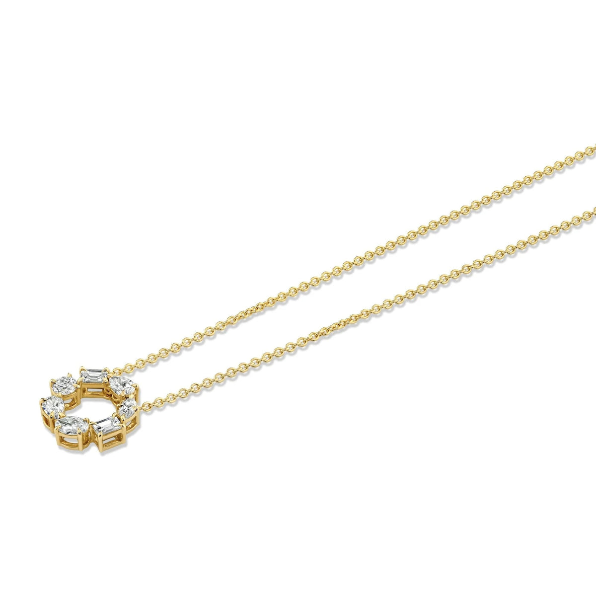Montage Circle Diamond Necklace