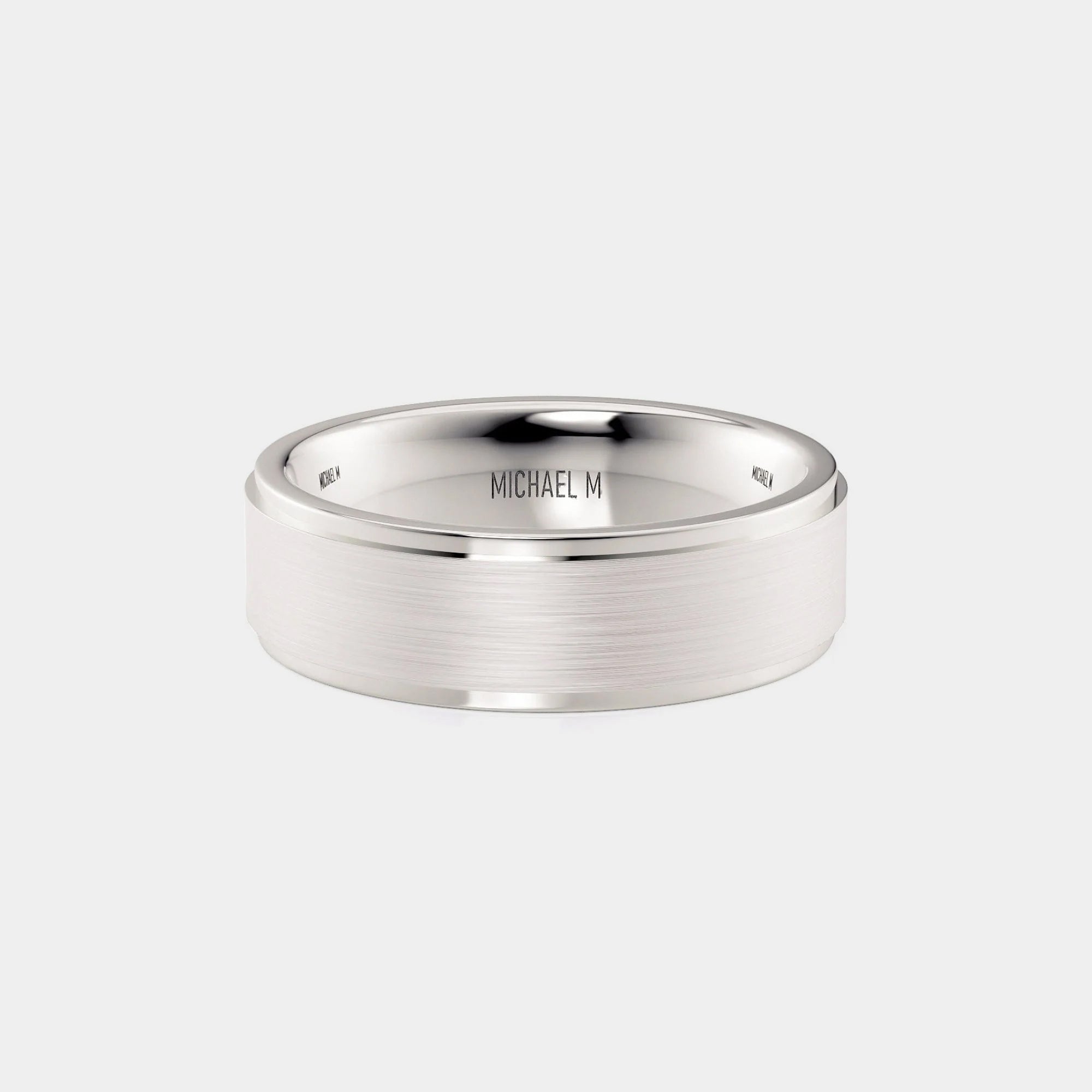 Classic Brushed Wedding Ring Platinum – MB103