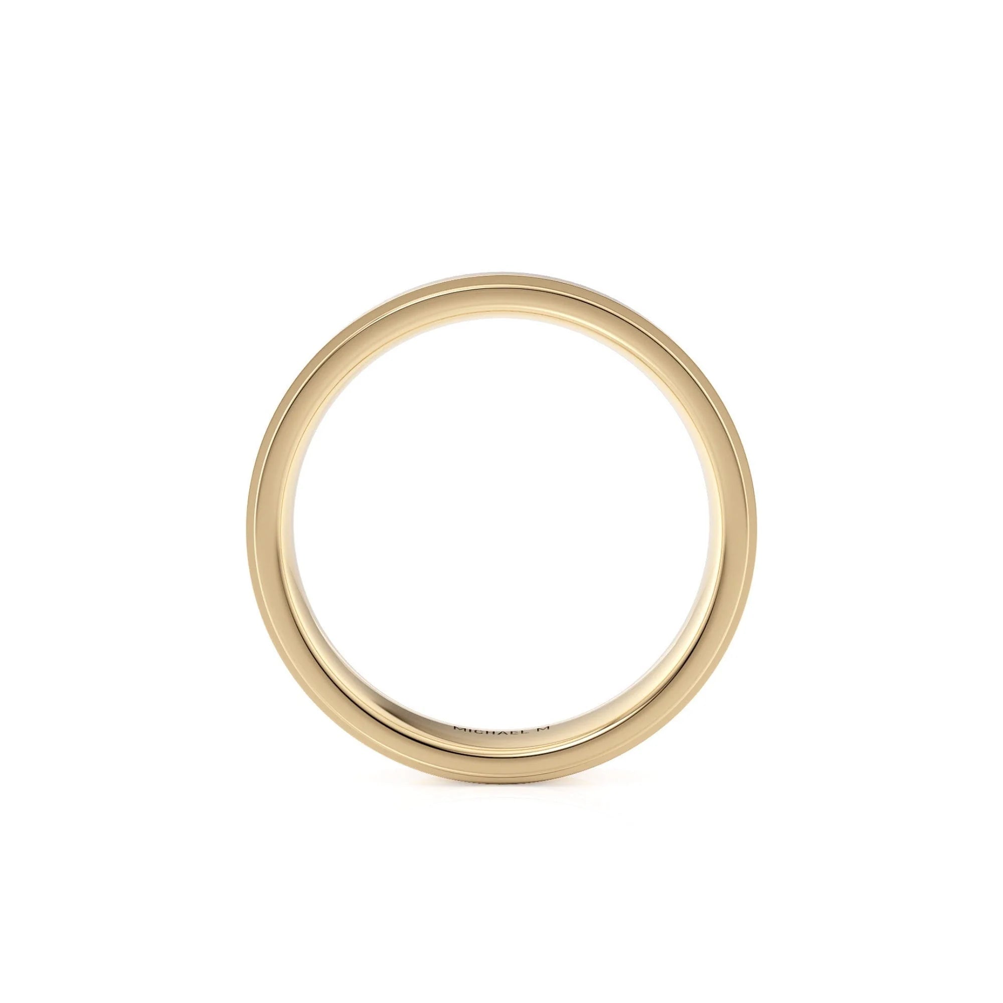 Classic Brushed Wedding Ring 14k Yellow Gold – MB103