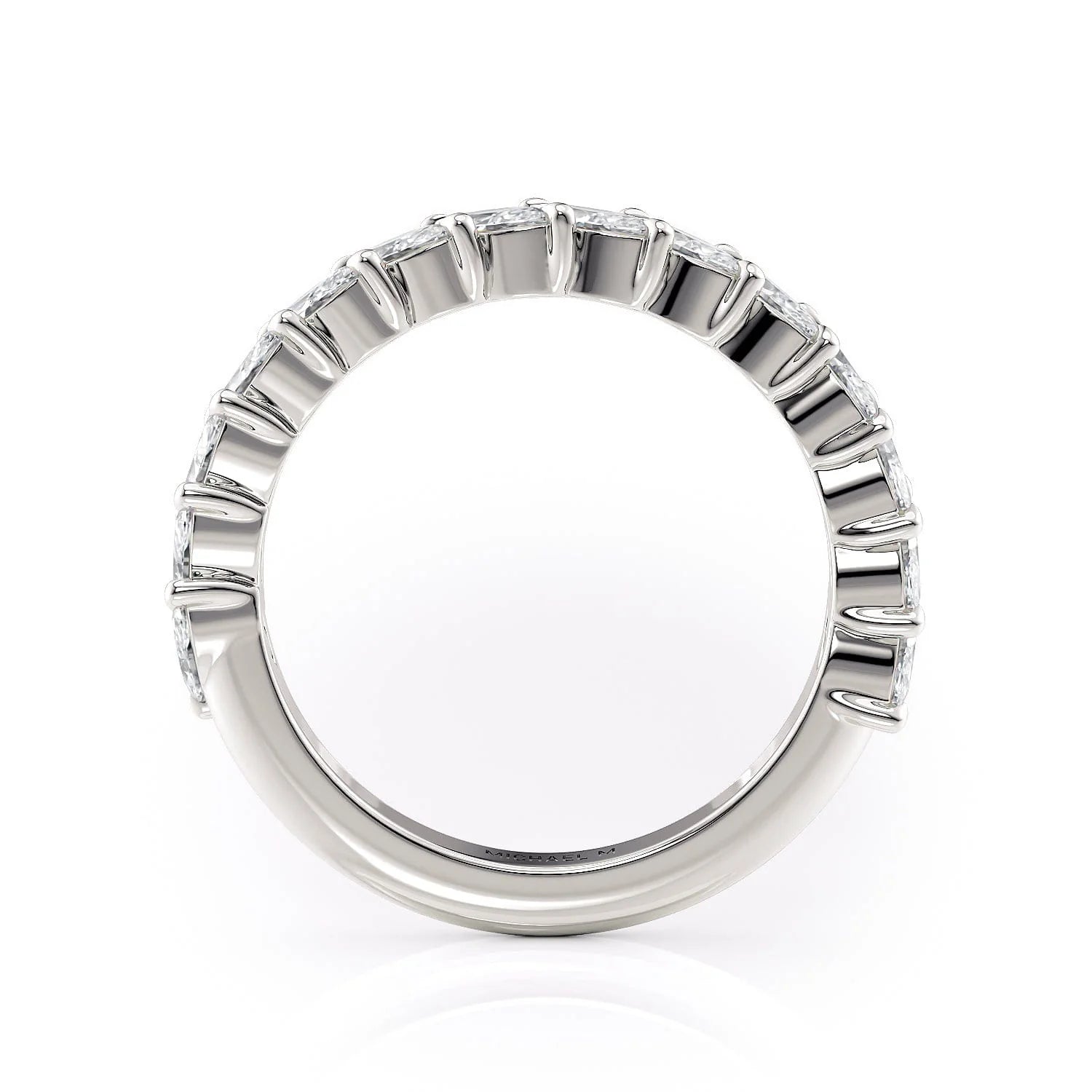 Marquise Diamond Wedding Ring Platinum - R827B