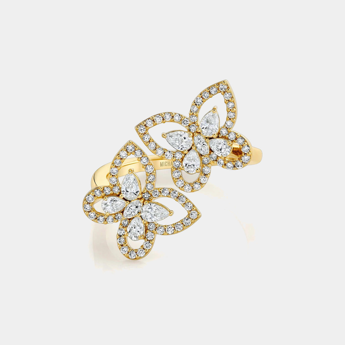 Montage Butterfly Diamond Bypass Ring
