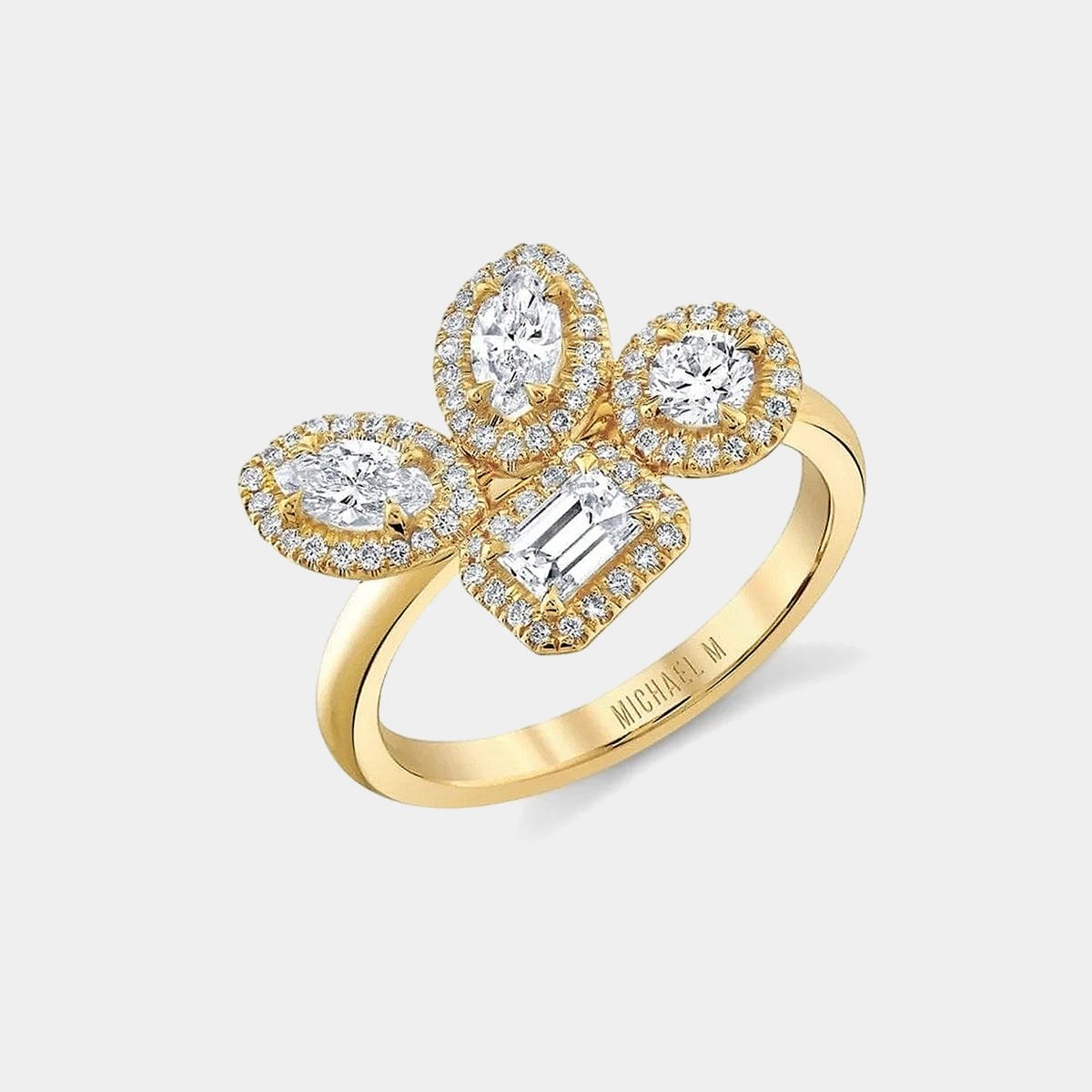 Montage Cluster Halo Ring
