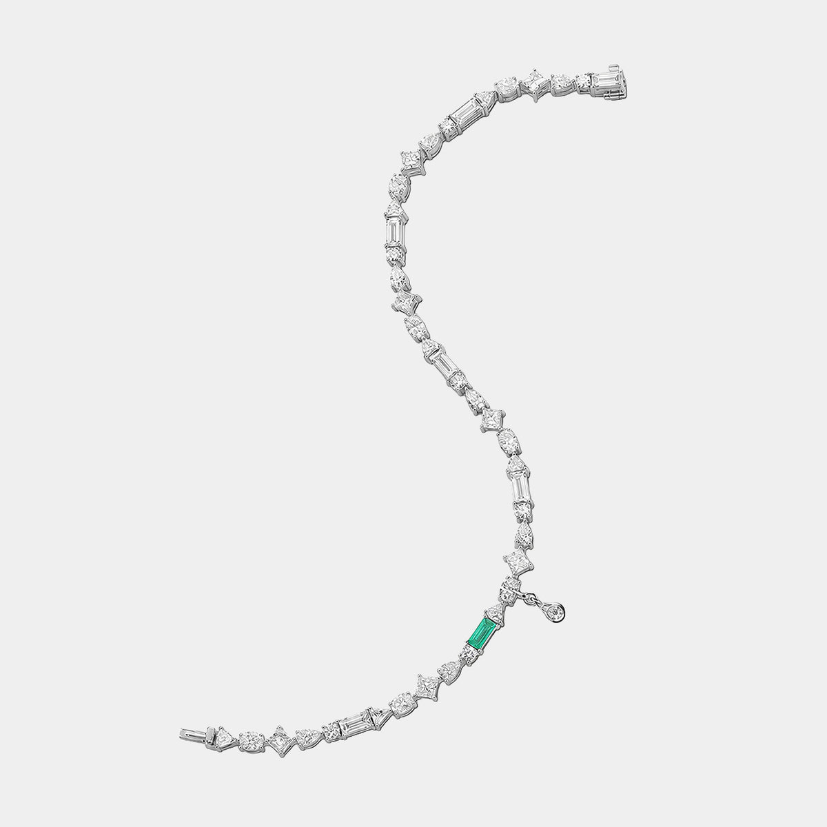 Fancy Cut Diamond Tennis Bracelet