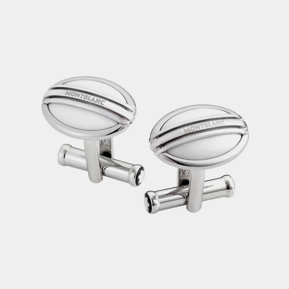 Montblanc | Oval White Agate Cufflinks - MB105874