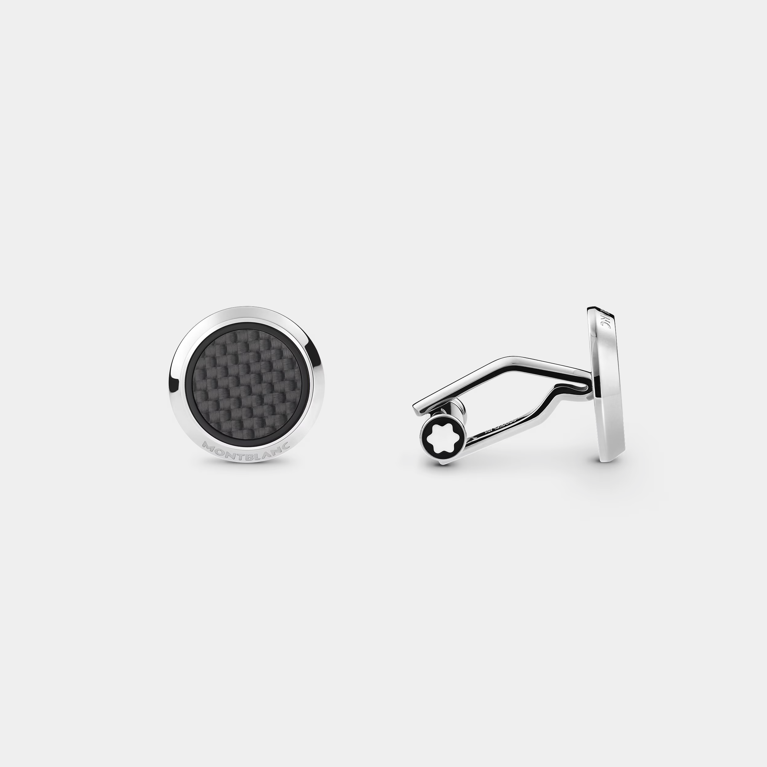 Montblanc Extreme 2.0 Cufflinks - Stainless Steel & Carbon-pattern