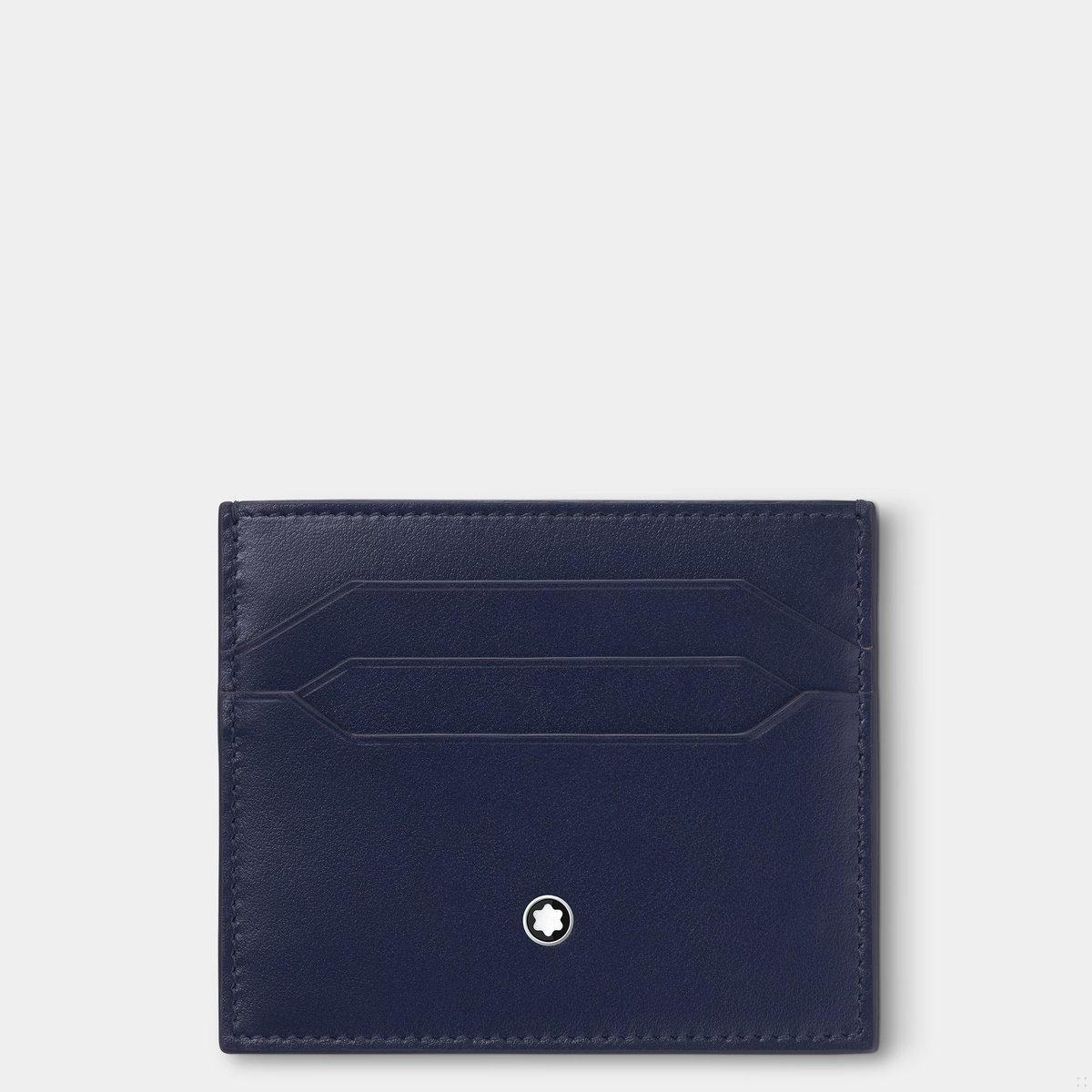 Meisterstück Card Holder 6cc - Ink Blue