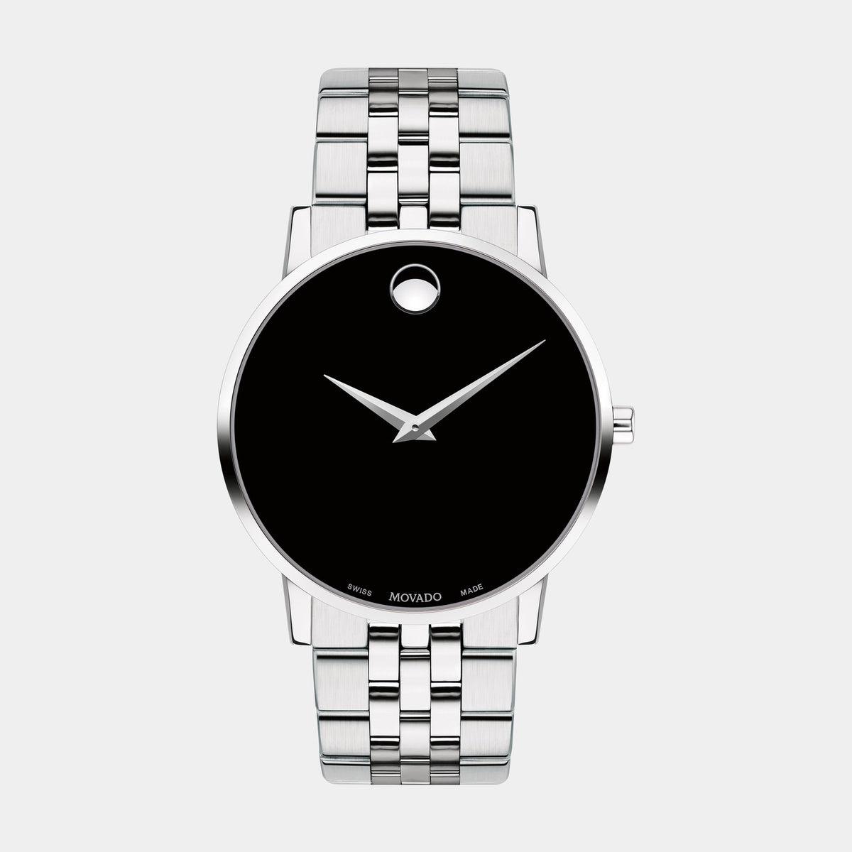 Movado-style Stainless Steel Museum Watch - Black Dial Movado Museum Sportivo Black Dial Quartz 40mm – LOFT main image 4