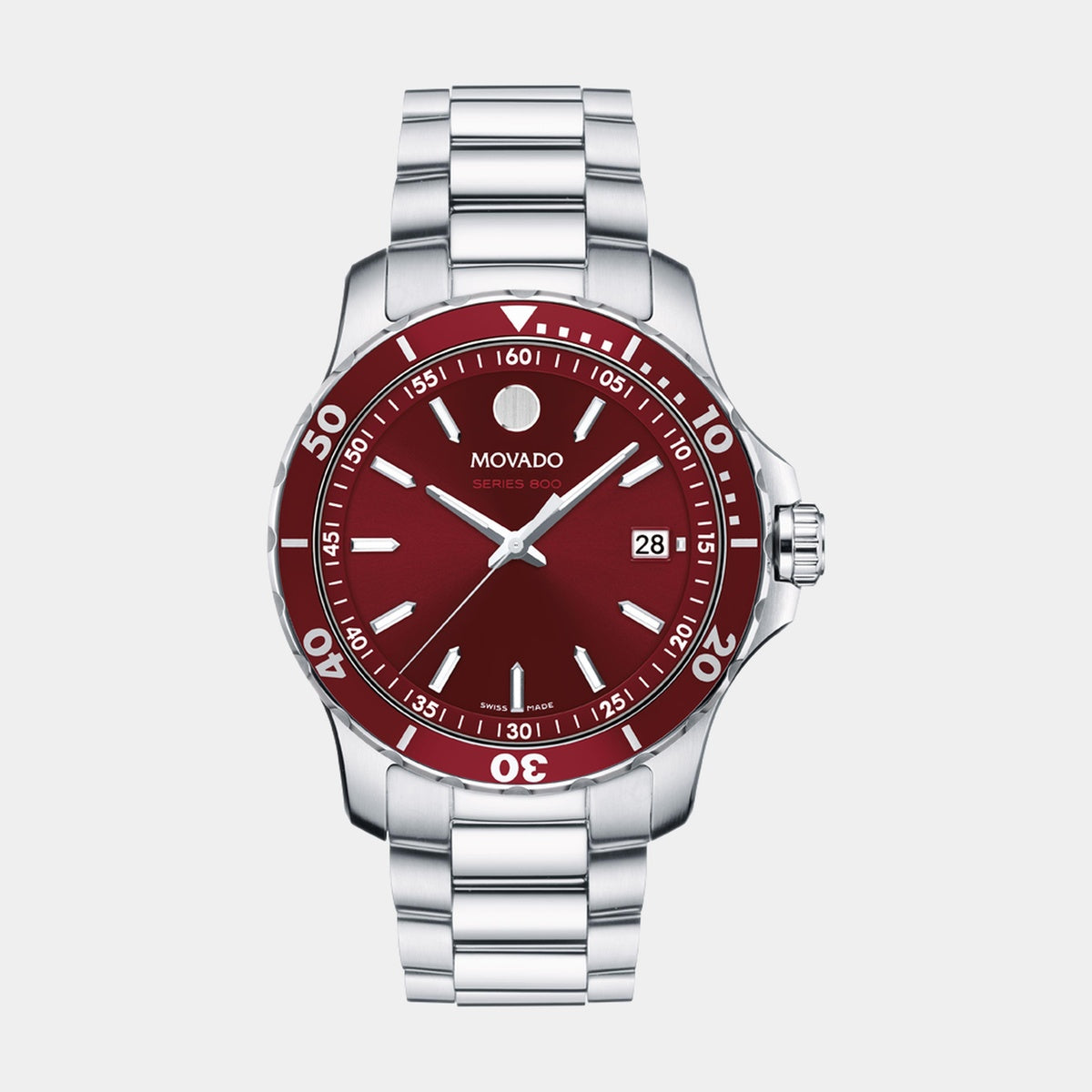 Movado | Series 800 40 mm - Red Dial on Bracelet