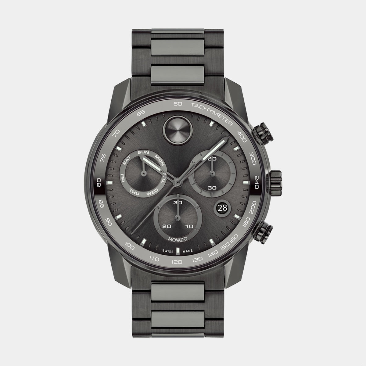 Movado | BOLD Verso Chronograph 44 mm - Grey Dial on Bracelet