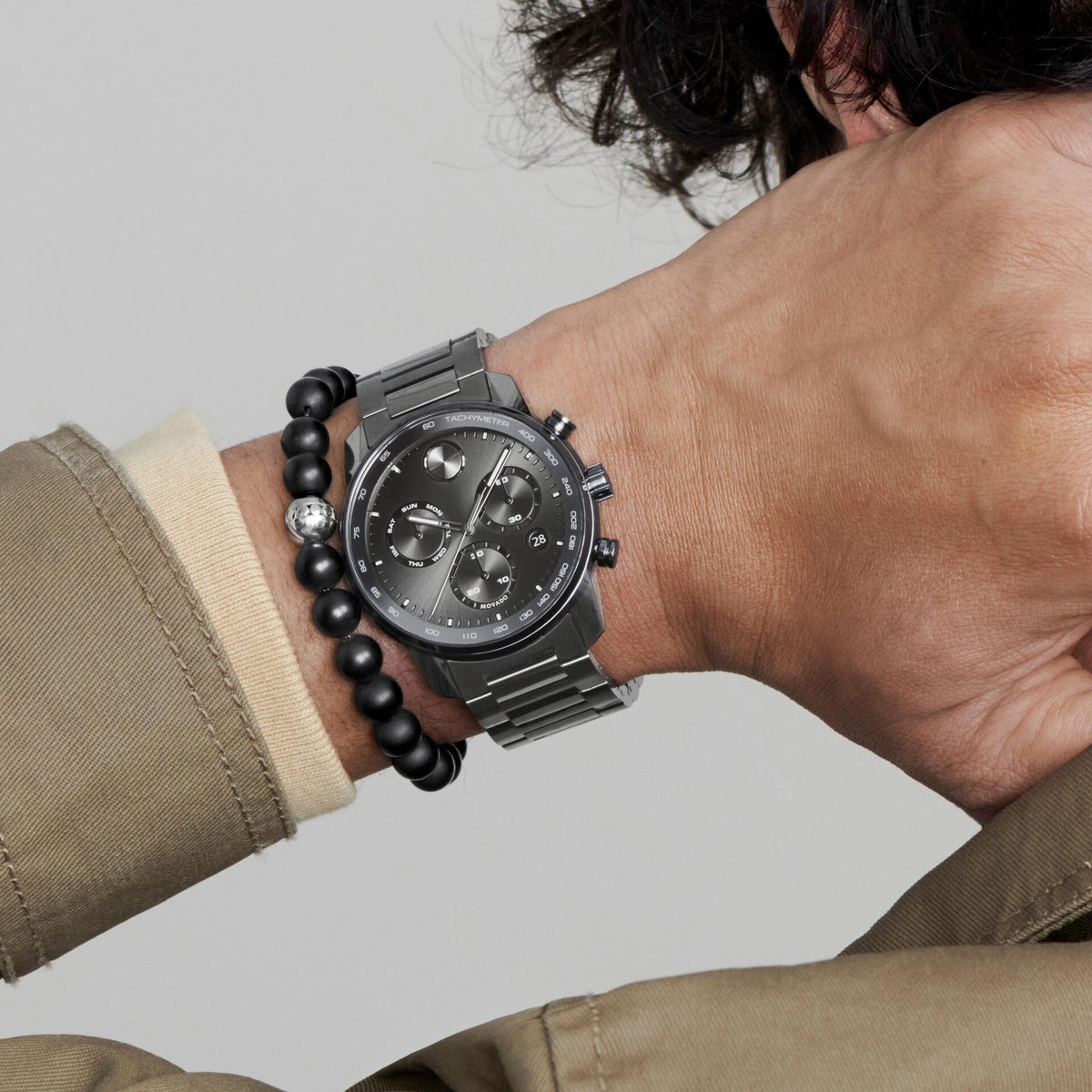 BOLD Verso Chronograph 44 mm - Grey Dial on Bracelet
