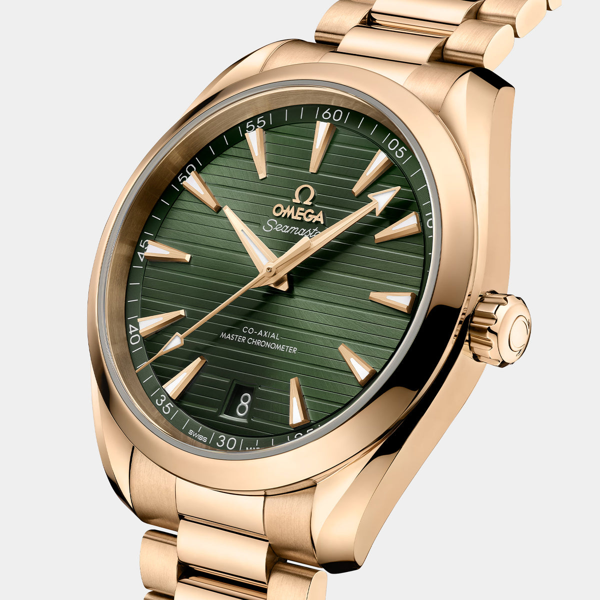 Seamaster Aqua Terra 150M 41mm Green Dial Moonshine™ Gold Watch