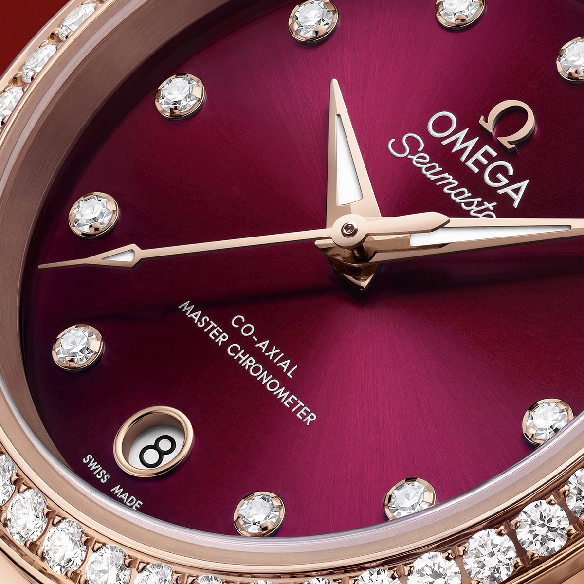 Seamaster Aqua Terra 150M 30mm Burgundy Diamond Sedna™ Gold Watch
