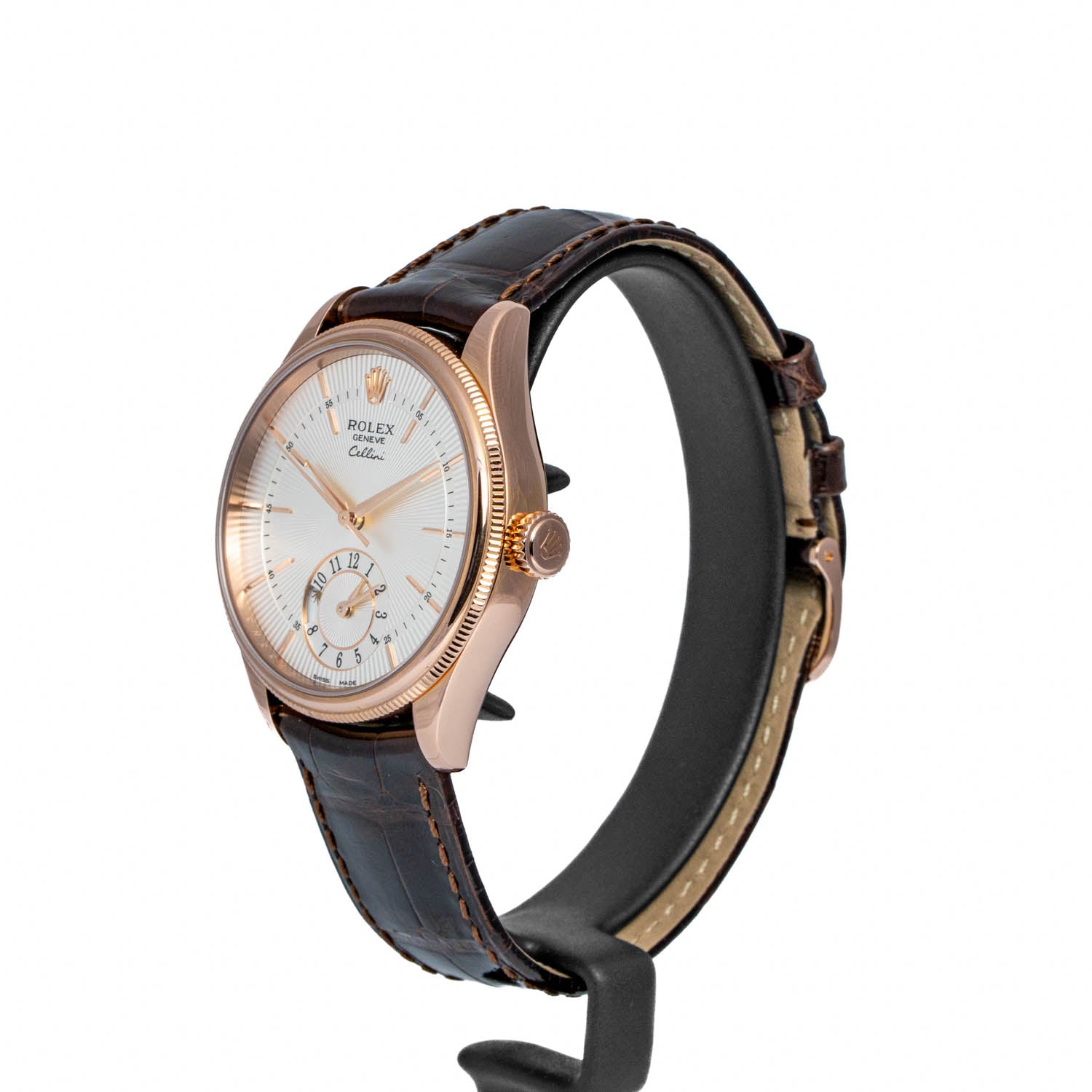 Rolex Cellini Date Everose Gold White Dial - 50525