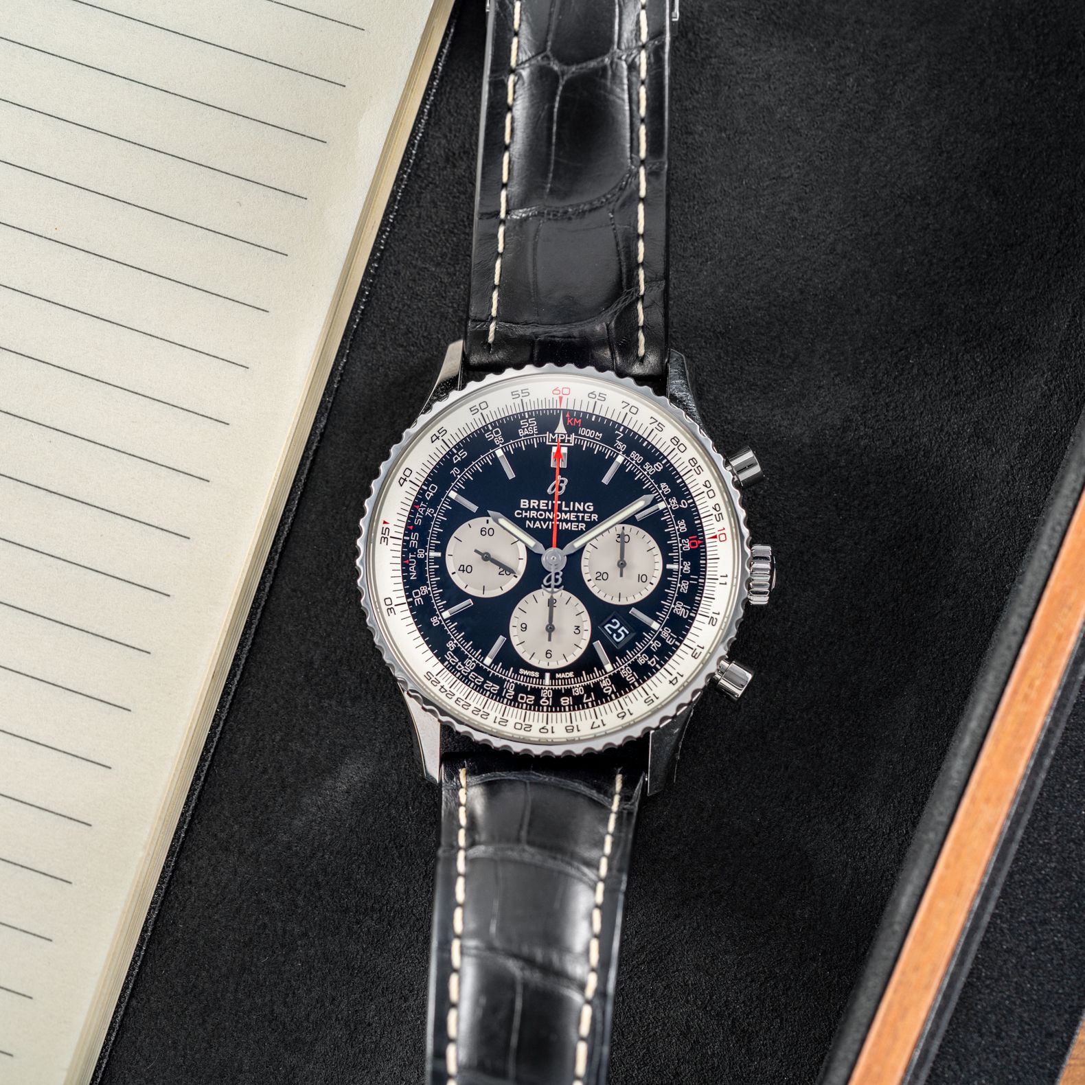Breitling Navitimer 46mm Black Dial - AB0127