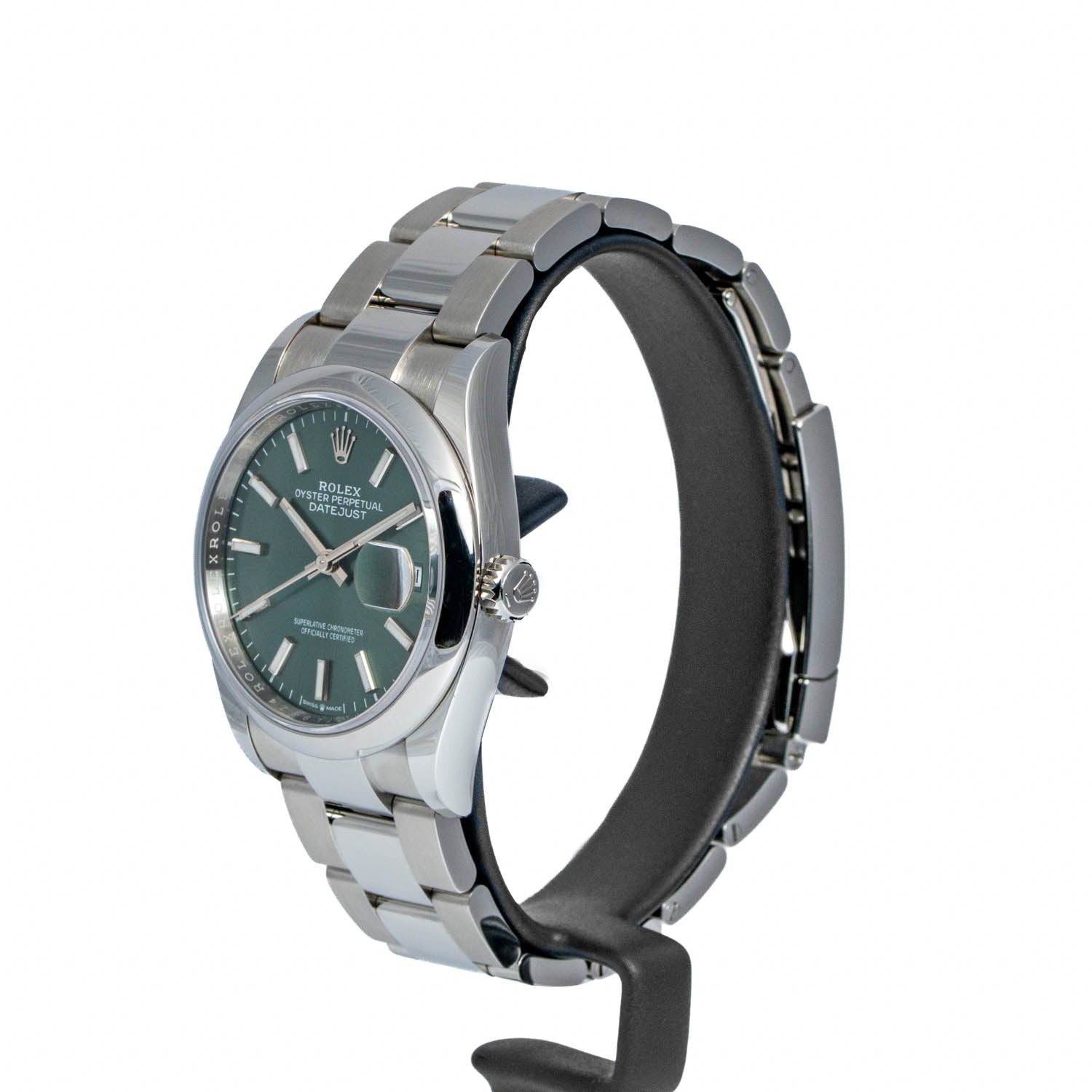 Rolex Datejust 36mm Green Sunburst Dial - 126200