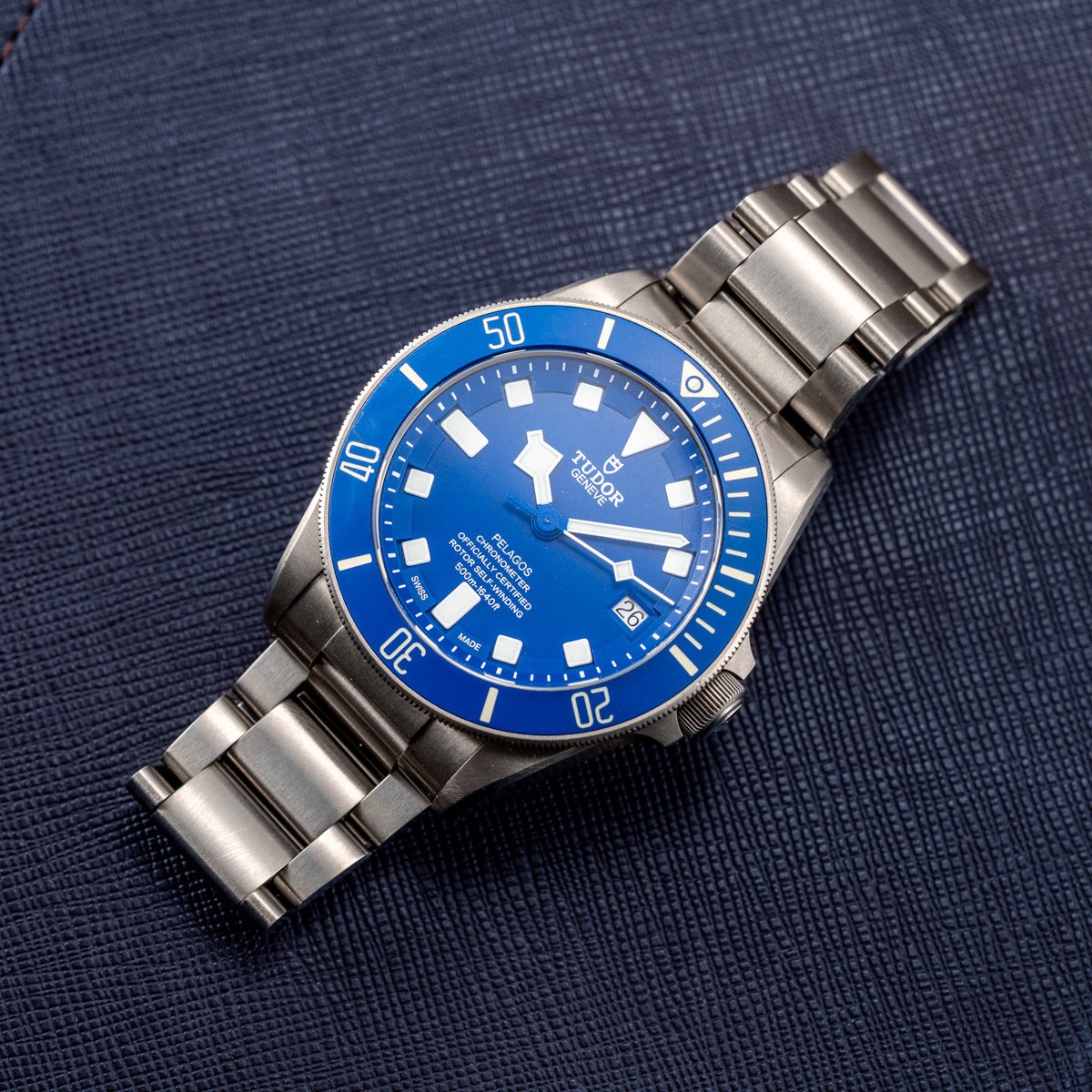 Tudor Pelagos Blue Dial Titanium Diver - M25600TB-0001