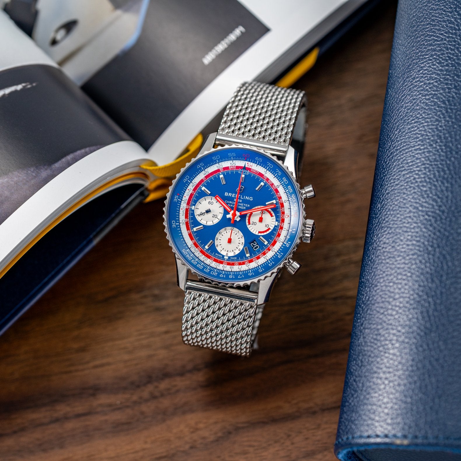 Breitling Navitimer B01 Chronograph 43mm Blue Dial - AB01212B1C1A1