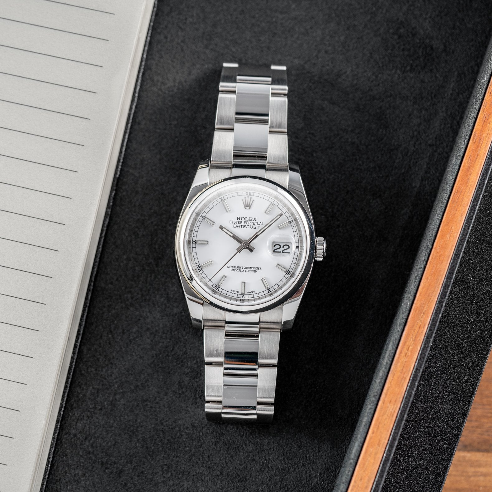 Rolex Datejust 36mm White Dial - 116200