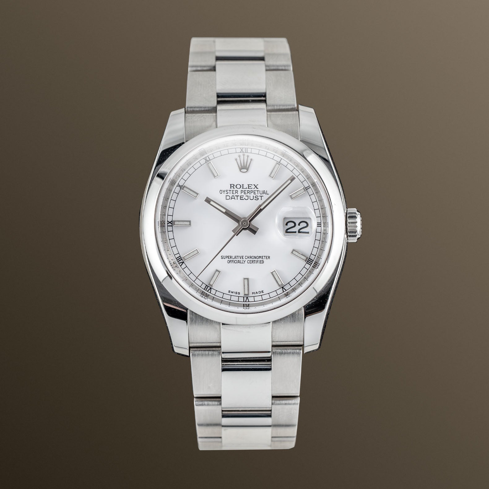 Pre-Owned Watches | Rolex Datejust 36mm White Dial - 116200