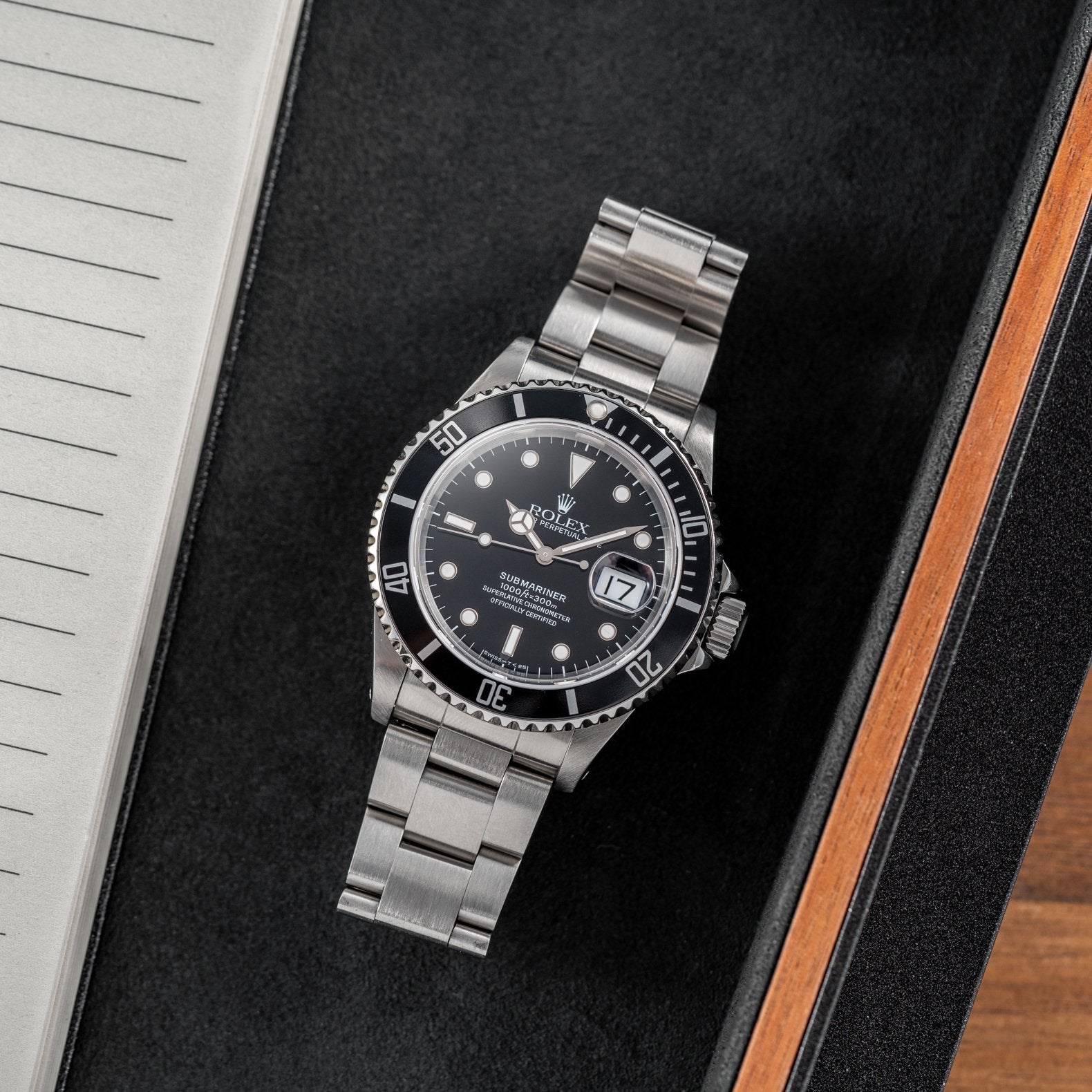 Rolex Submariner Date 40mm Black Dial - M16610
