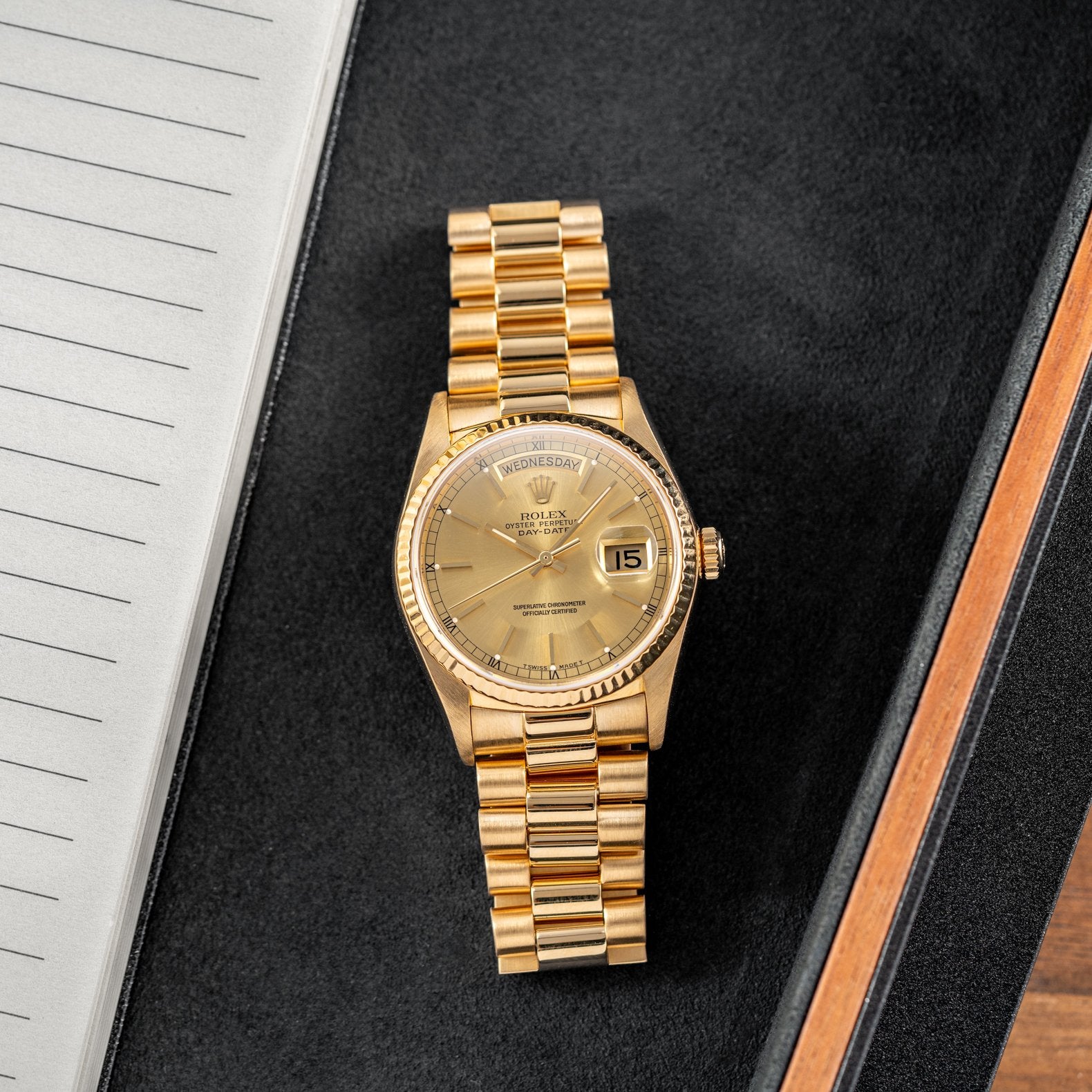 Rolex Day-Date 36mm Champagne Dial – 18038