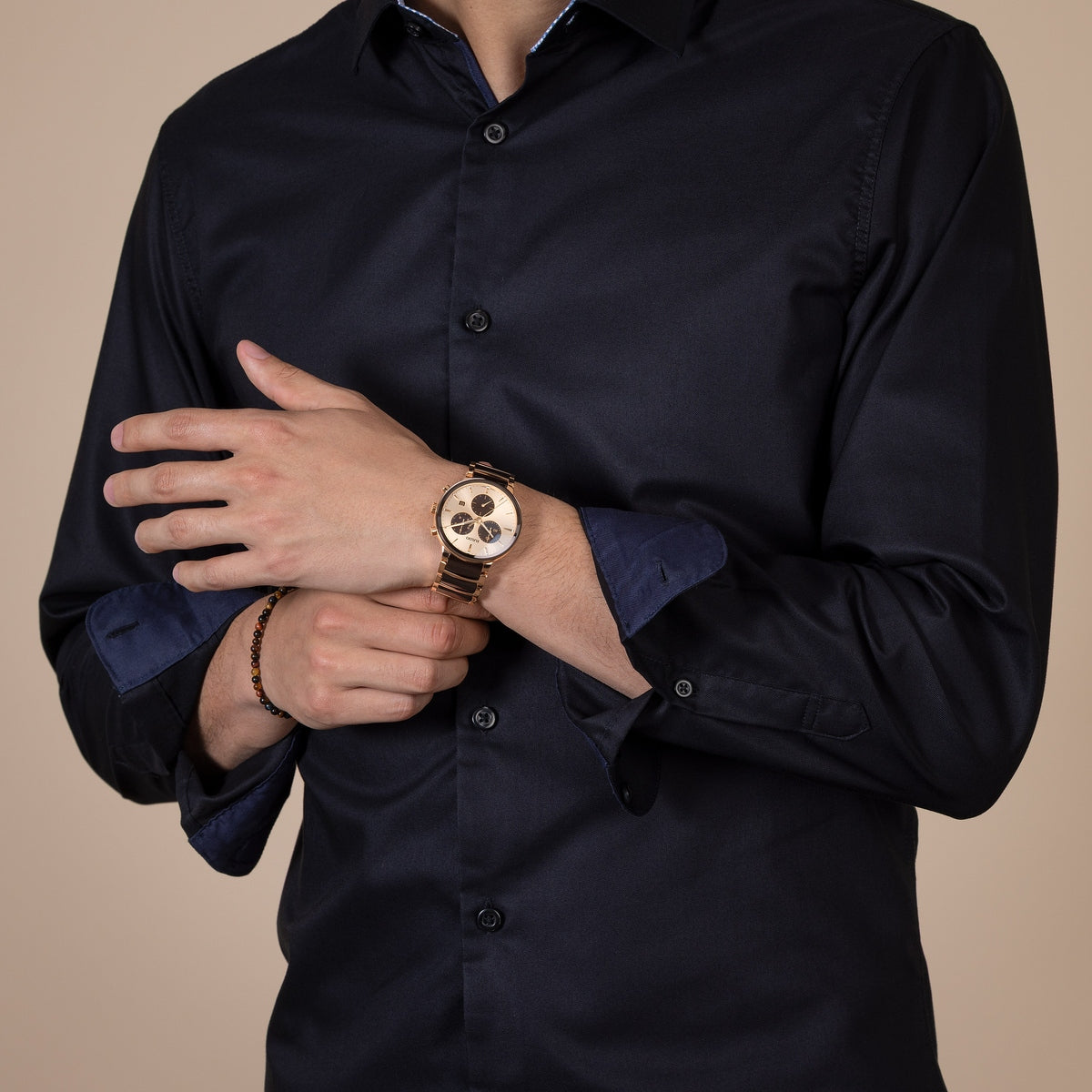 Centrix Chronograph 41mm - Gold Dial on Bracelet