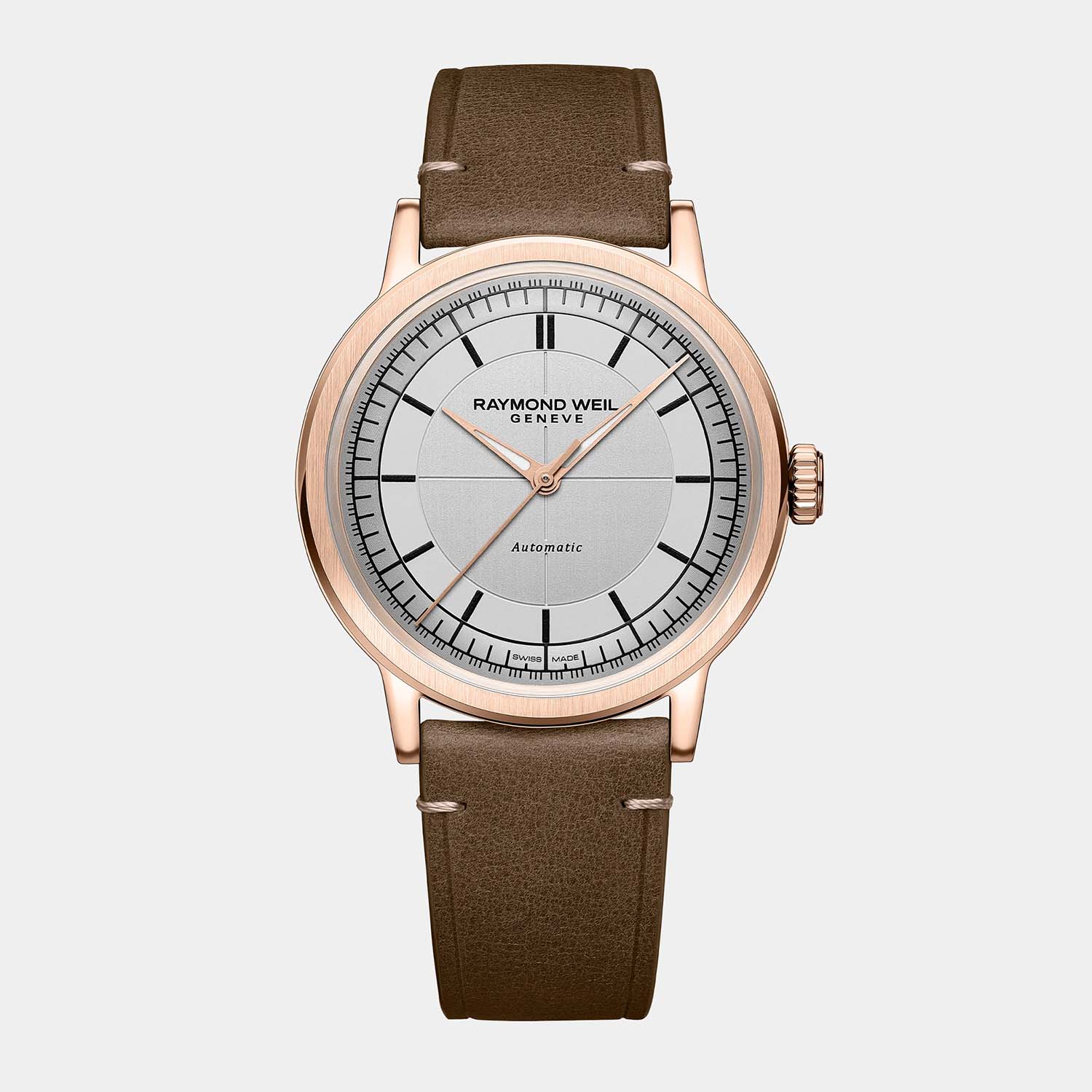 Millesime 39mm Rose Gold Tone - Silver Dial on Strap
