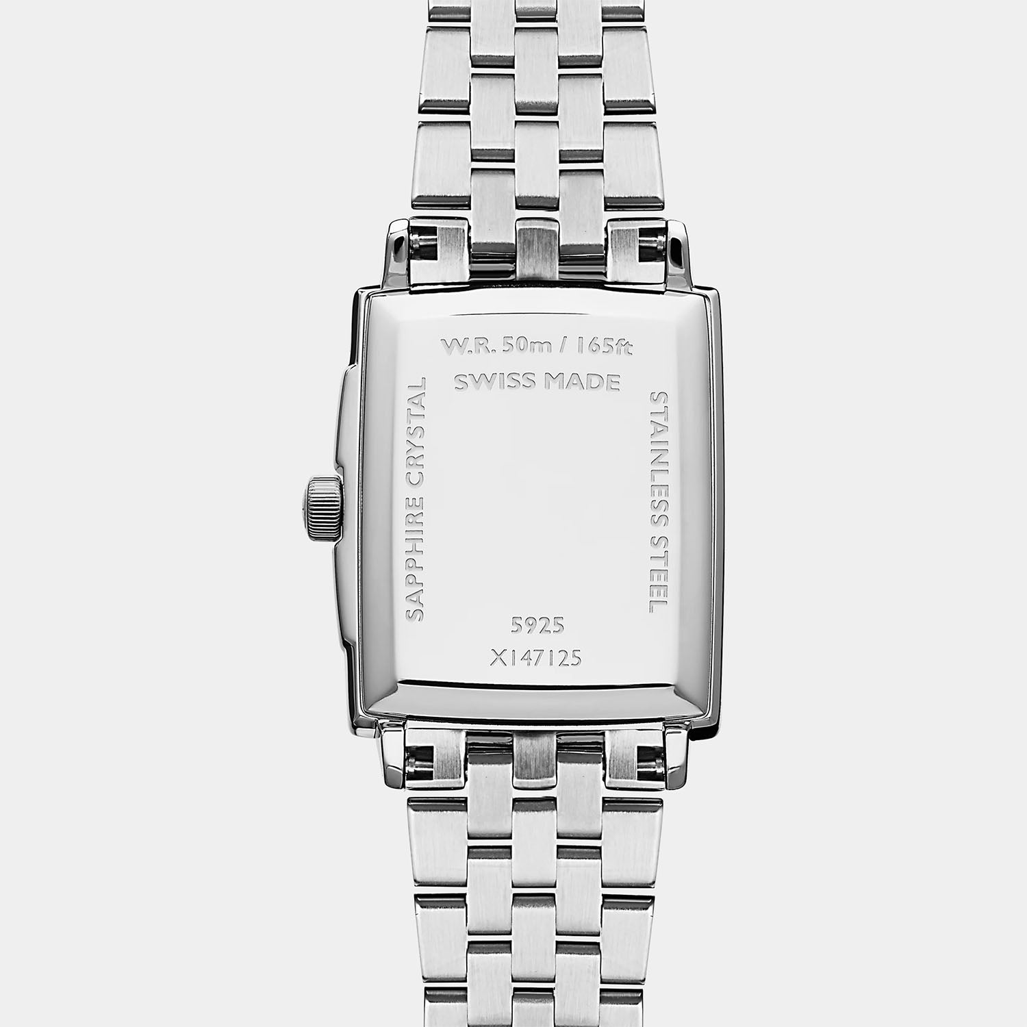 Toccata Square 22x28mm - White Dial on Bracelet