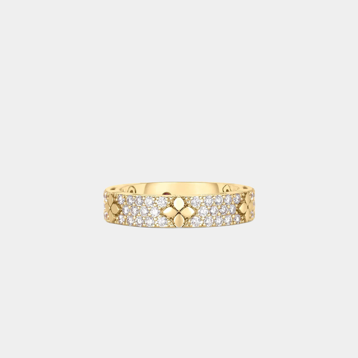 Love in Verona Pavé Diamond & Polished Flower Ring