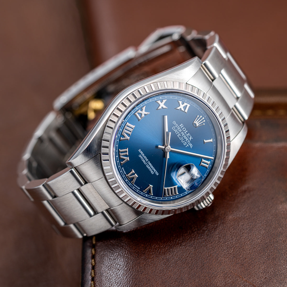 Rolex Datejust 36mm Blue Roman Dial - 16220
