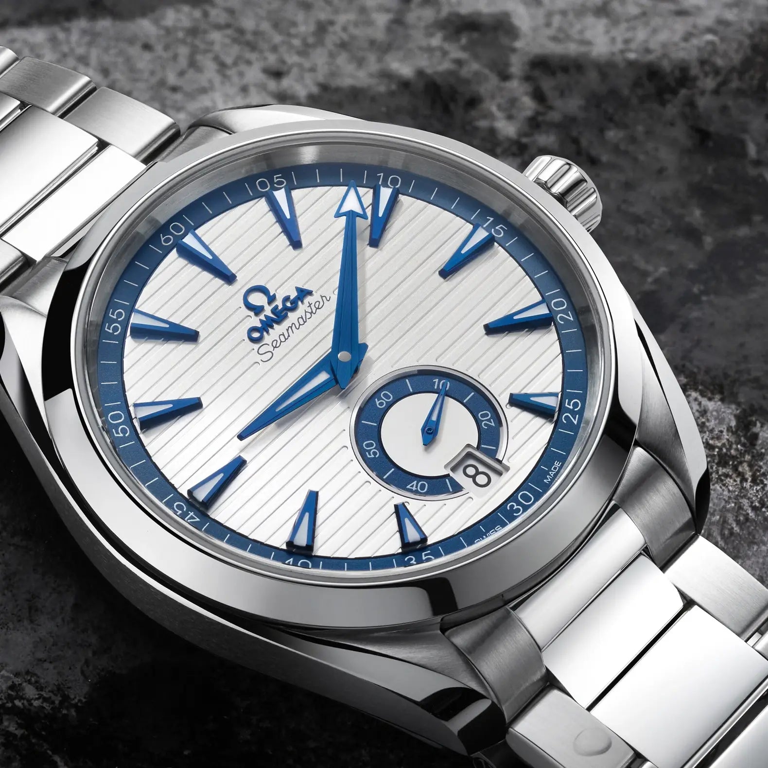 Seamaster Aqua Terra Small Seconds 41mm - Silver and Blue Dial