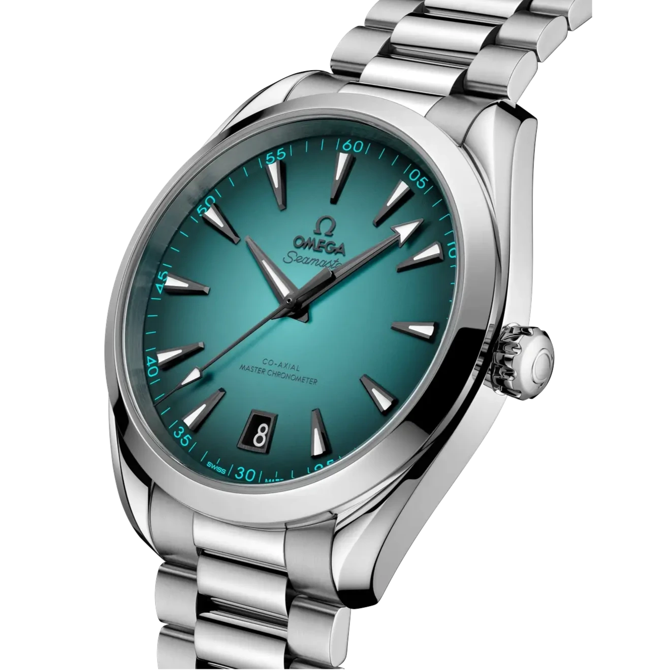 Seamaster Aqua Terra 41mm - Turquoise Dial on Bracelet