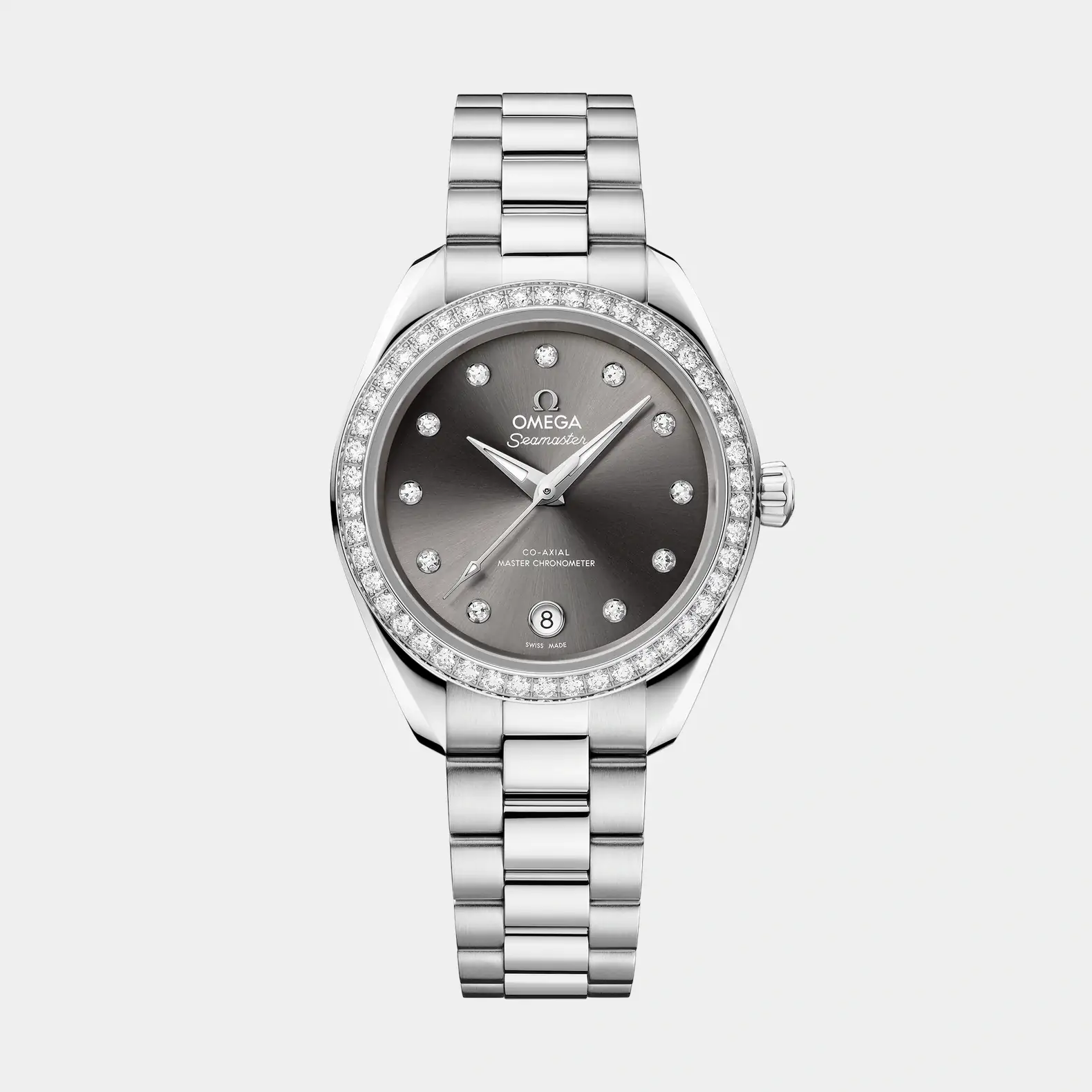 Seamaster Aqua Terra 30mm - Grey Diamond Dial and Bezel