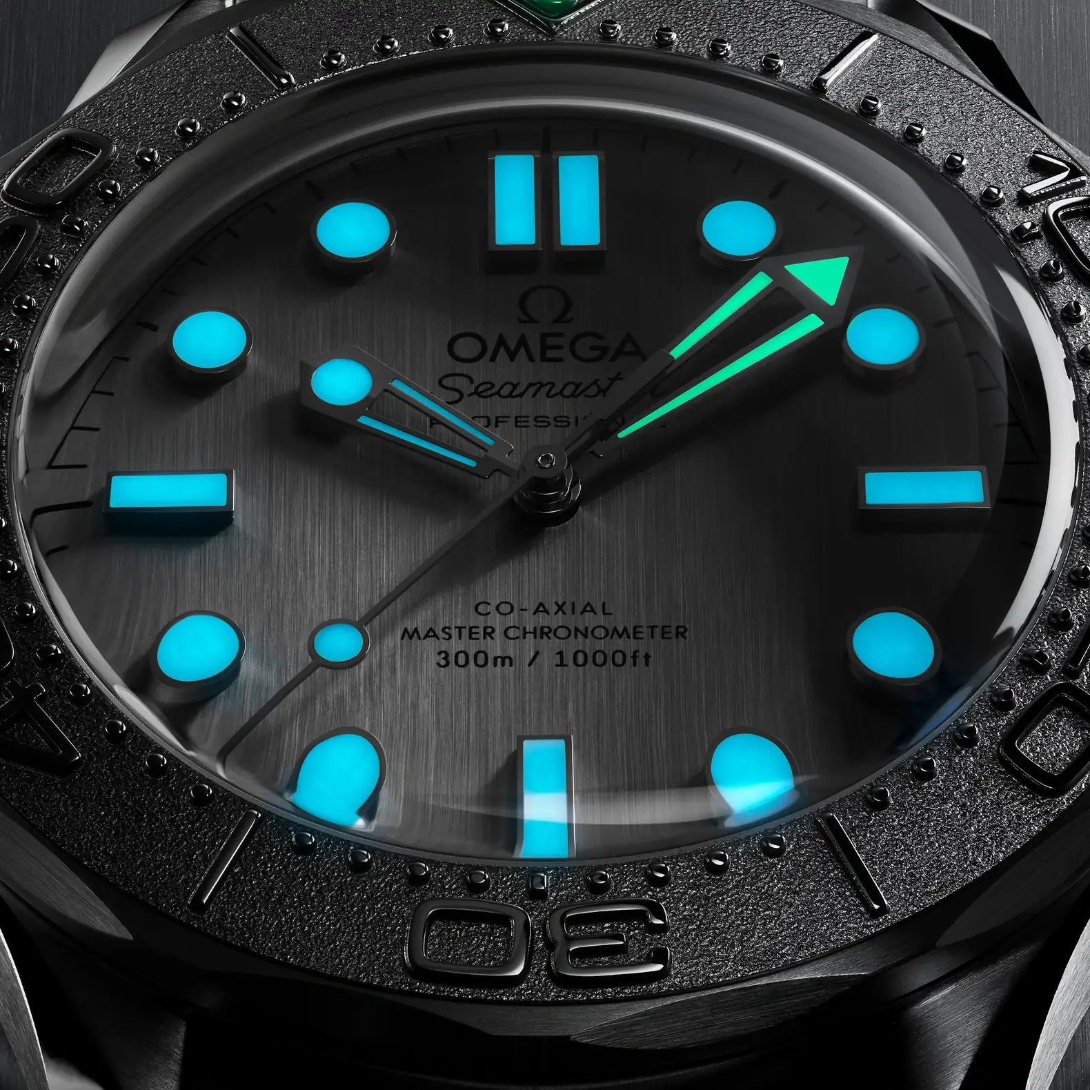 Seamaster Diver 300M - Titanium Bezel Silver Dial on Mesh Bracelet