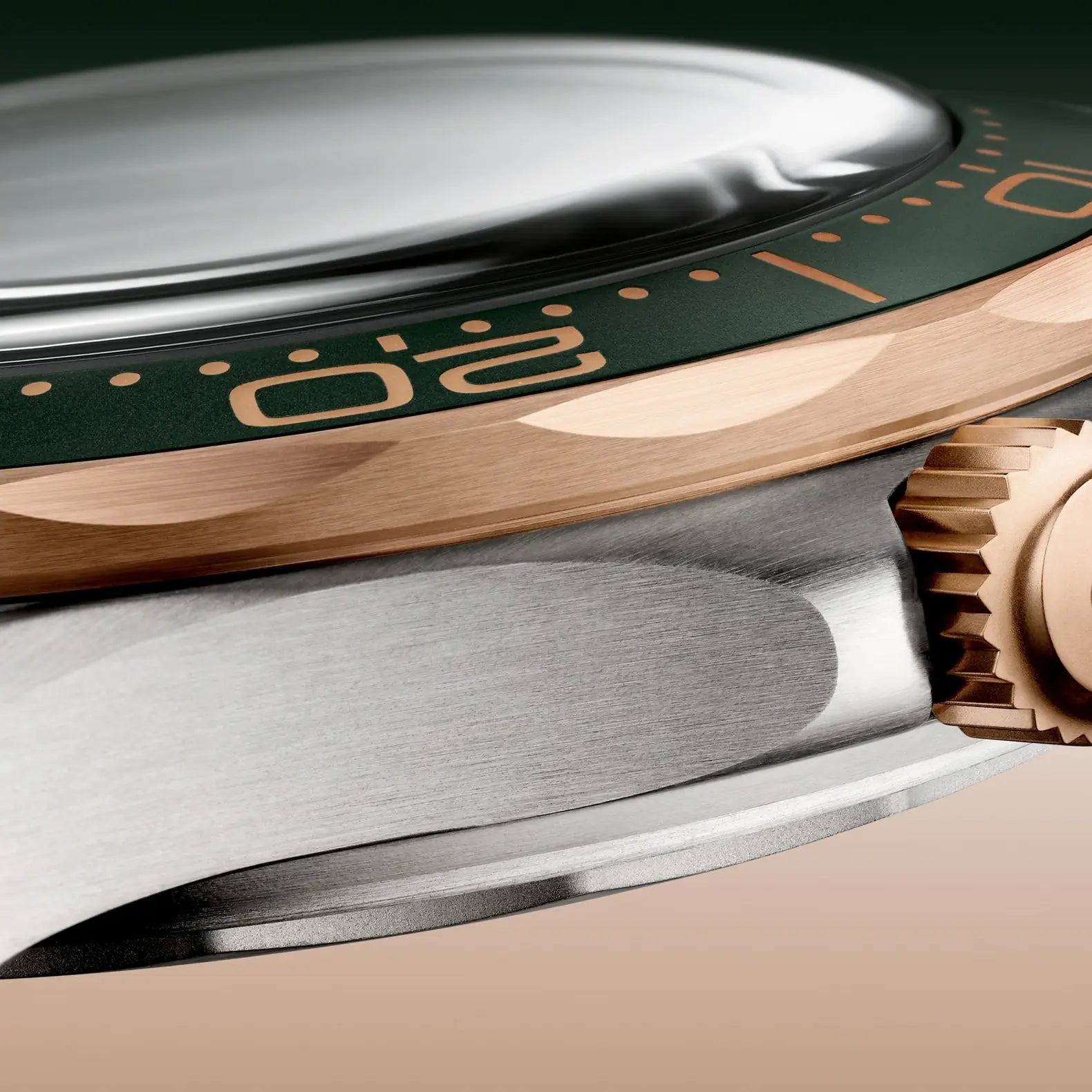 Seamaster Diver 300M 42mm Titanium and Bronze Gold - Green Dial on Bracelet