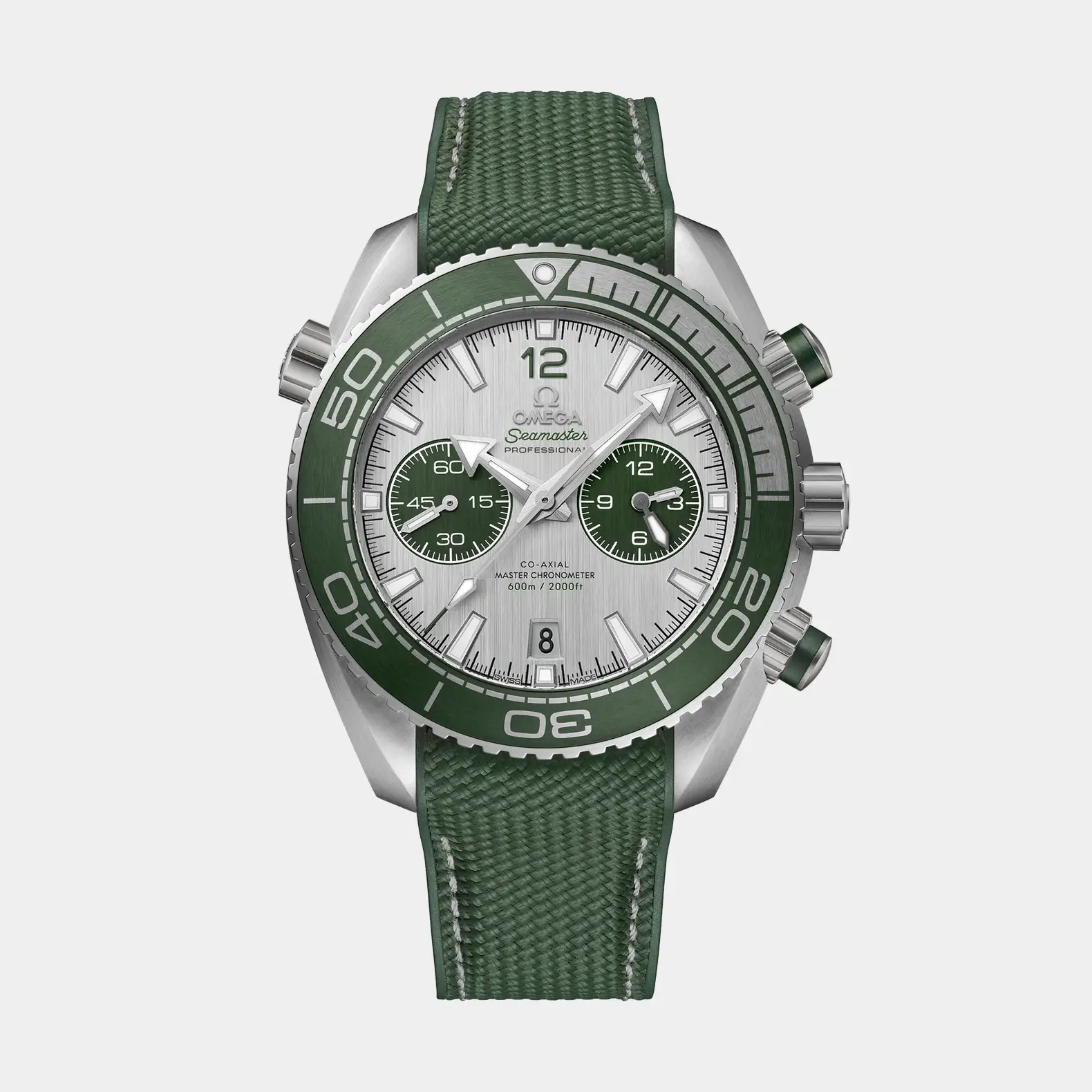 Seamaster Planet Ocean Chrono - Grey and Green Dial on Strap