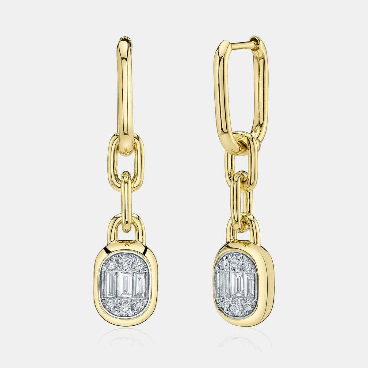 Icon Lumeria 0.40CT Diamond Baguette Drop Earrings