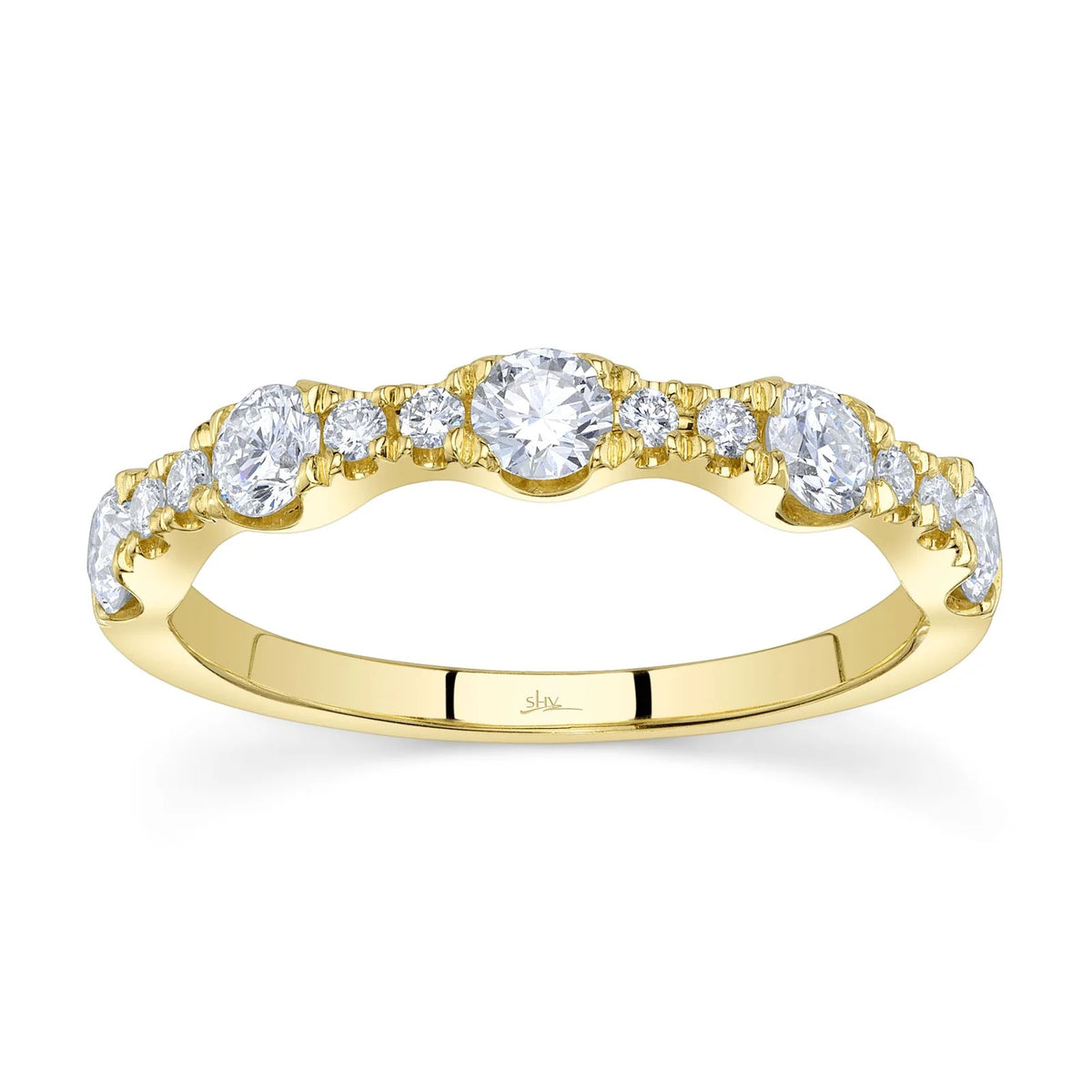 Kate 0.77CT Diamond Wave Band