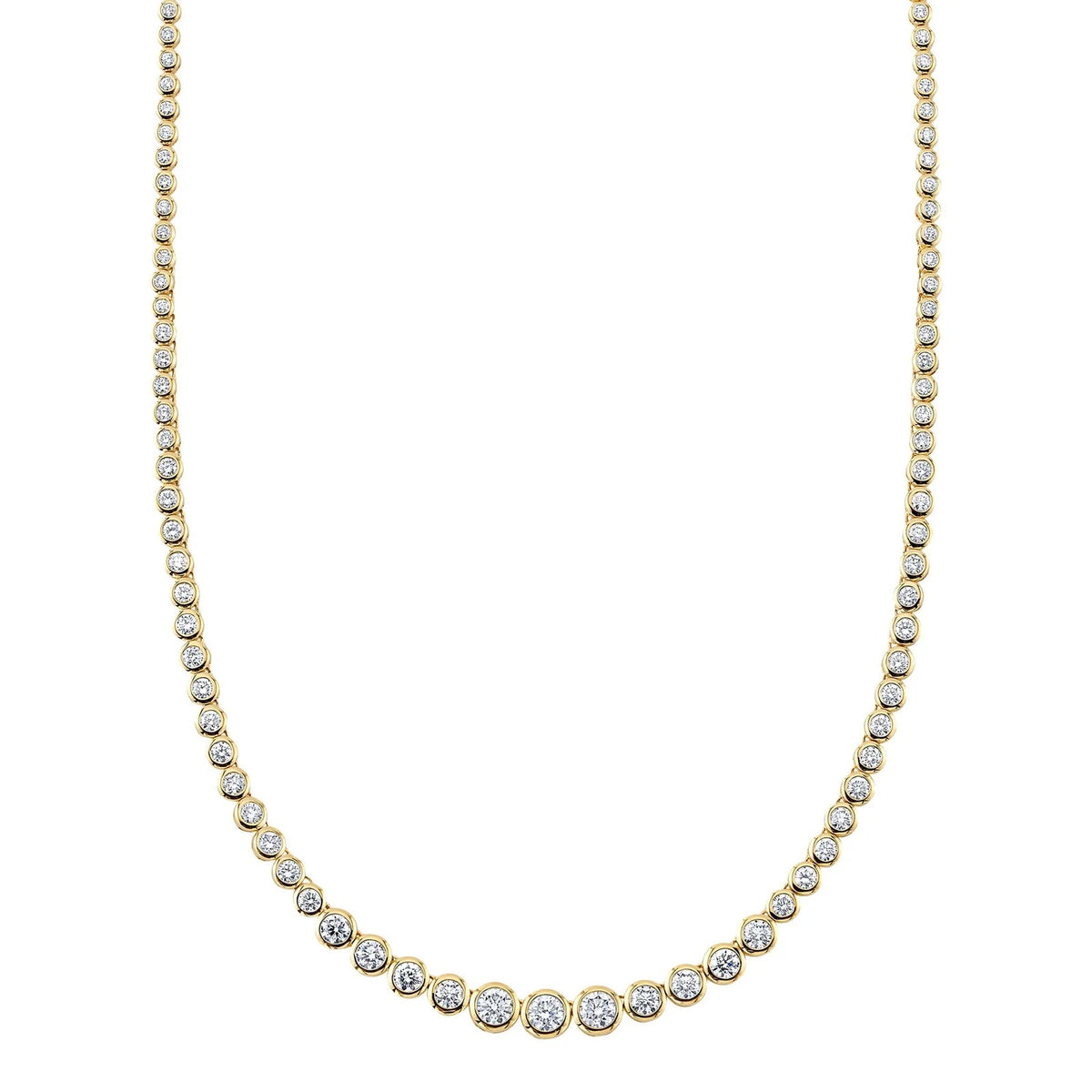 Bailey 5.70CT Diamond Bezel Tennis Necklace