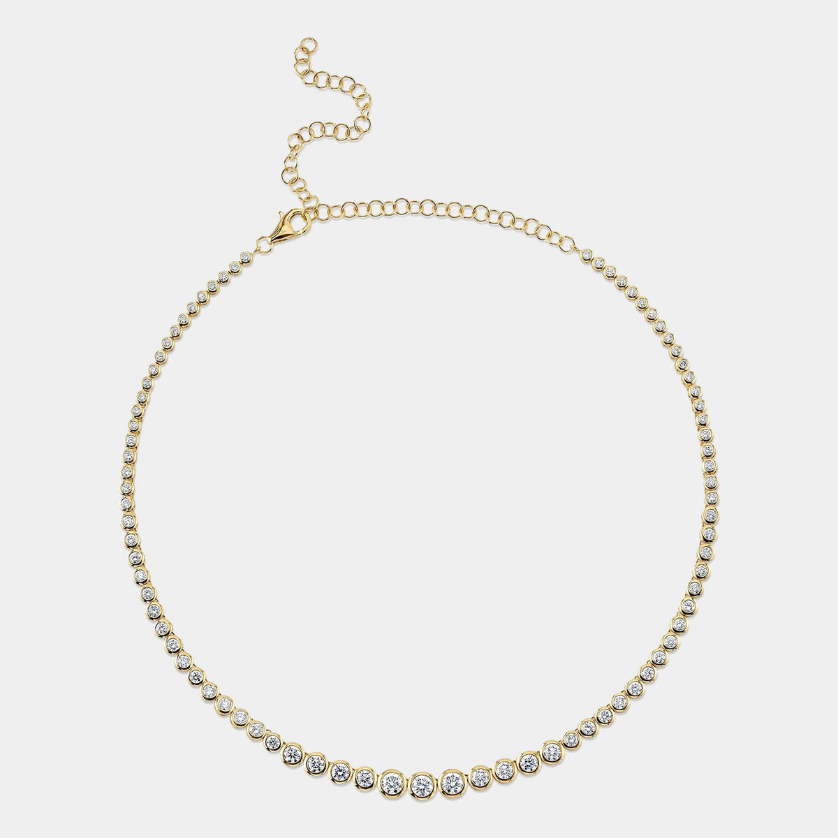 Bailey 5.70CT Diamond Bezel Tennis Necklace