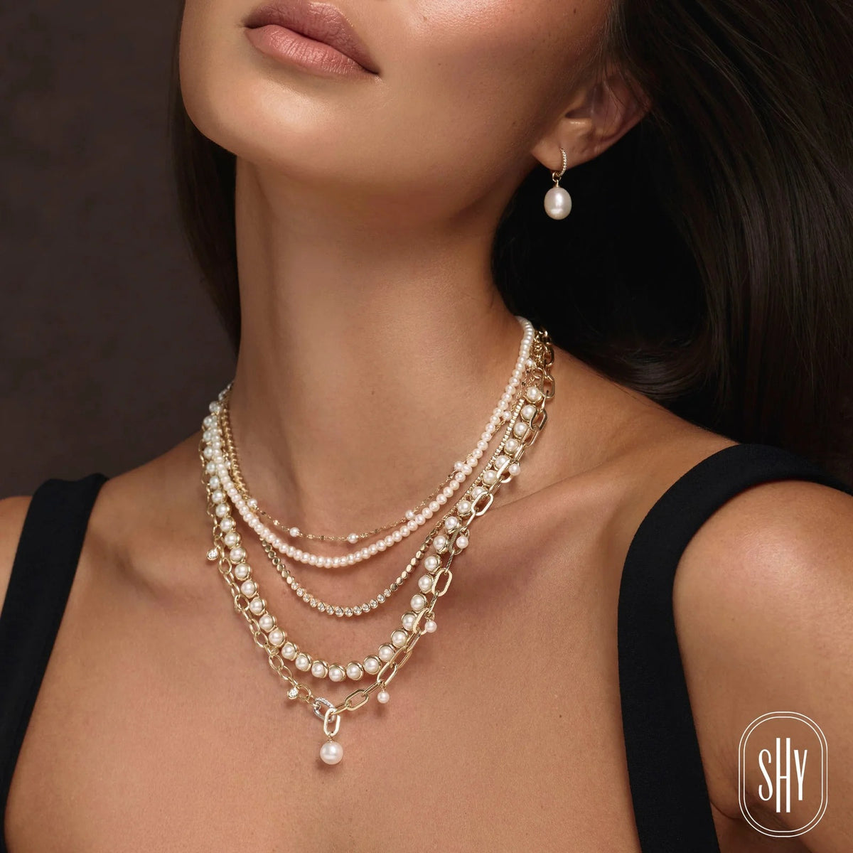 Cultured Pearl Sparkle Chain Necklace