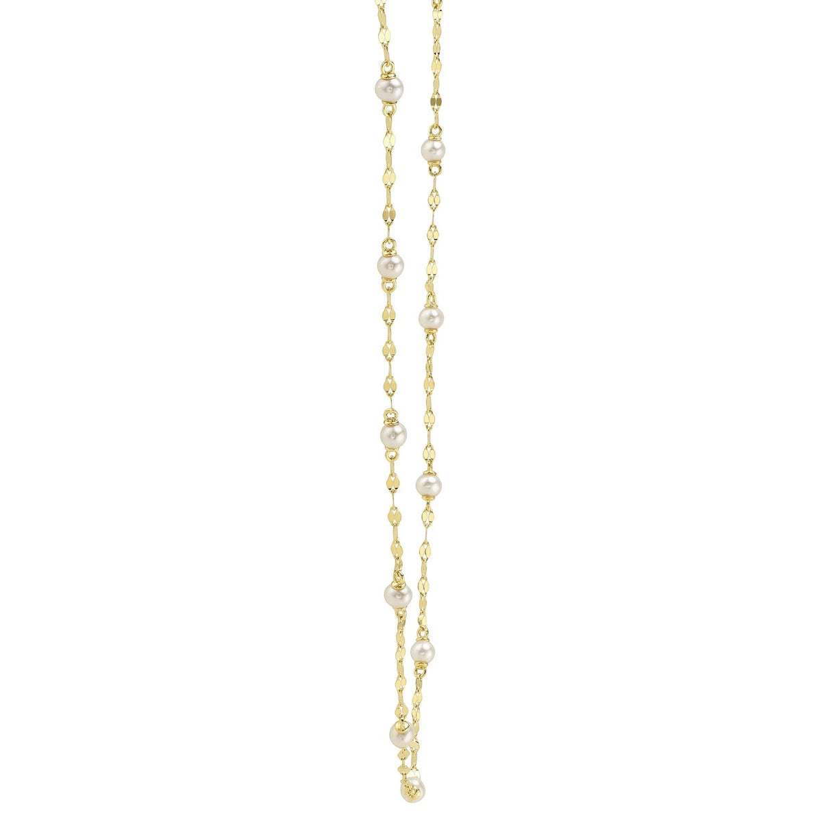 Cultured Pearl Sparkle Chain Necklace