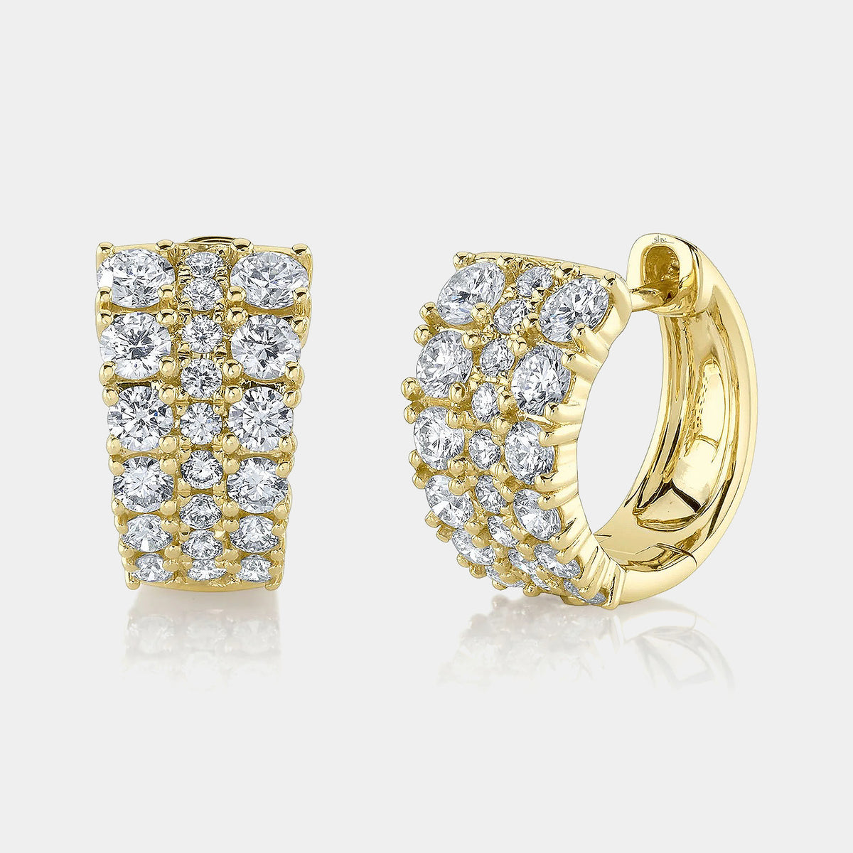 Kate 1.13CT Diamond Huggie Earrings