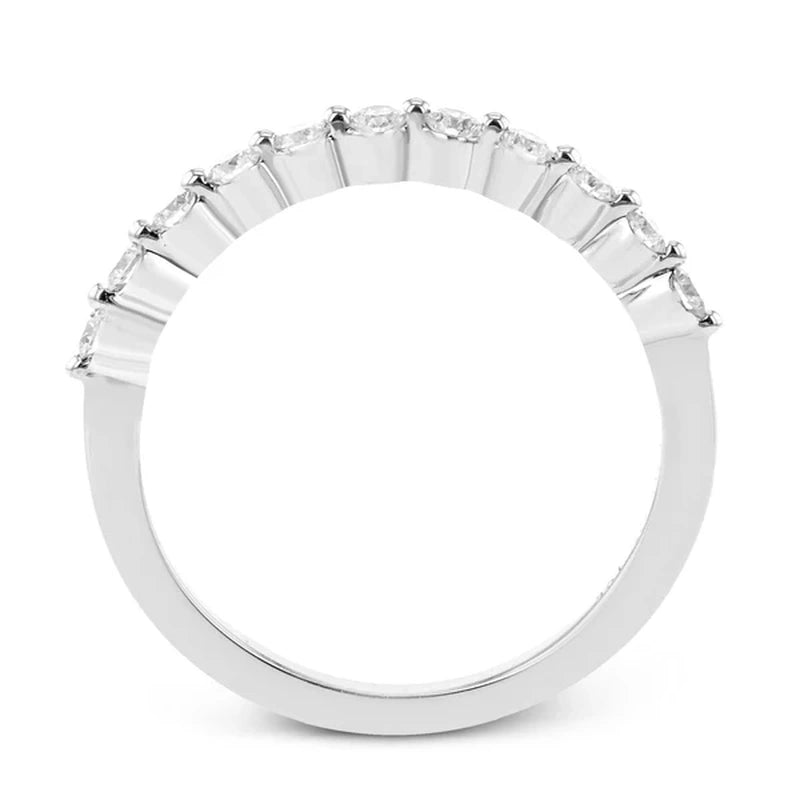 Round Diamond Wedding Ring Platinum - LR2942