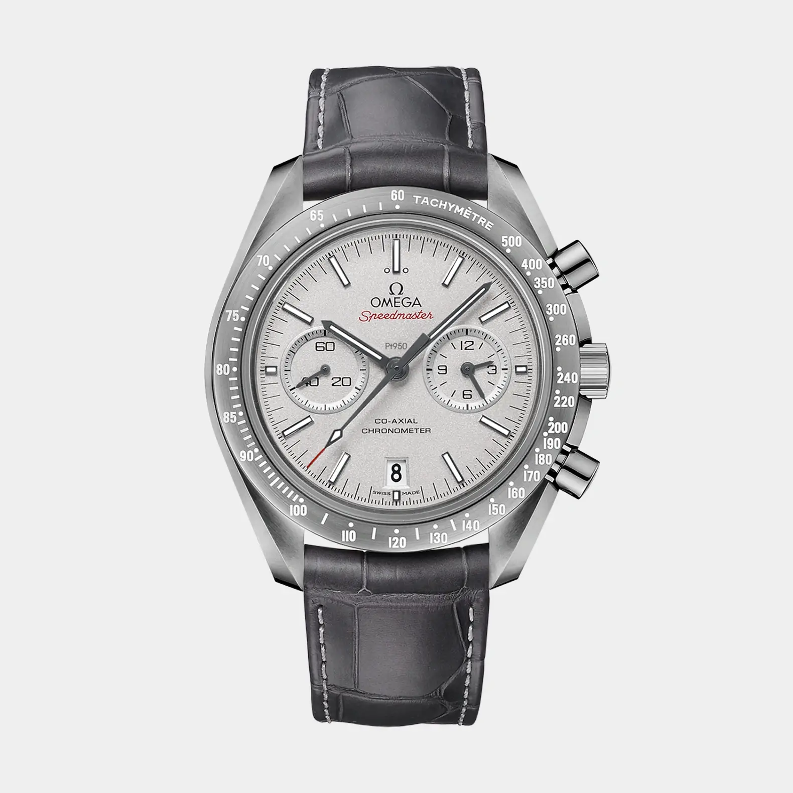 Speedmaster Grey Side of the Moon Ceramic - Platinum dial on Strap