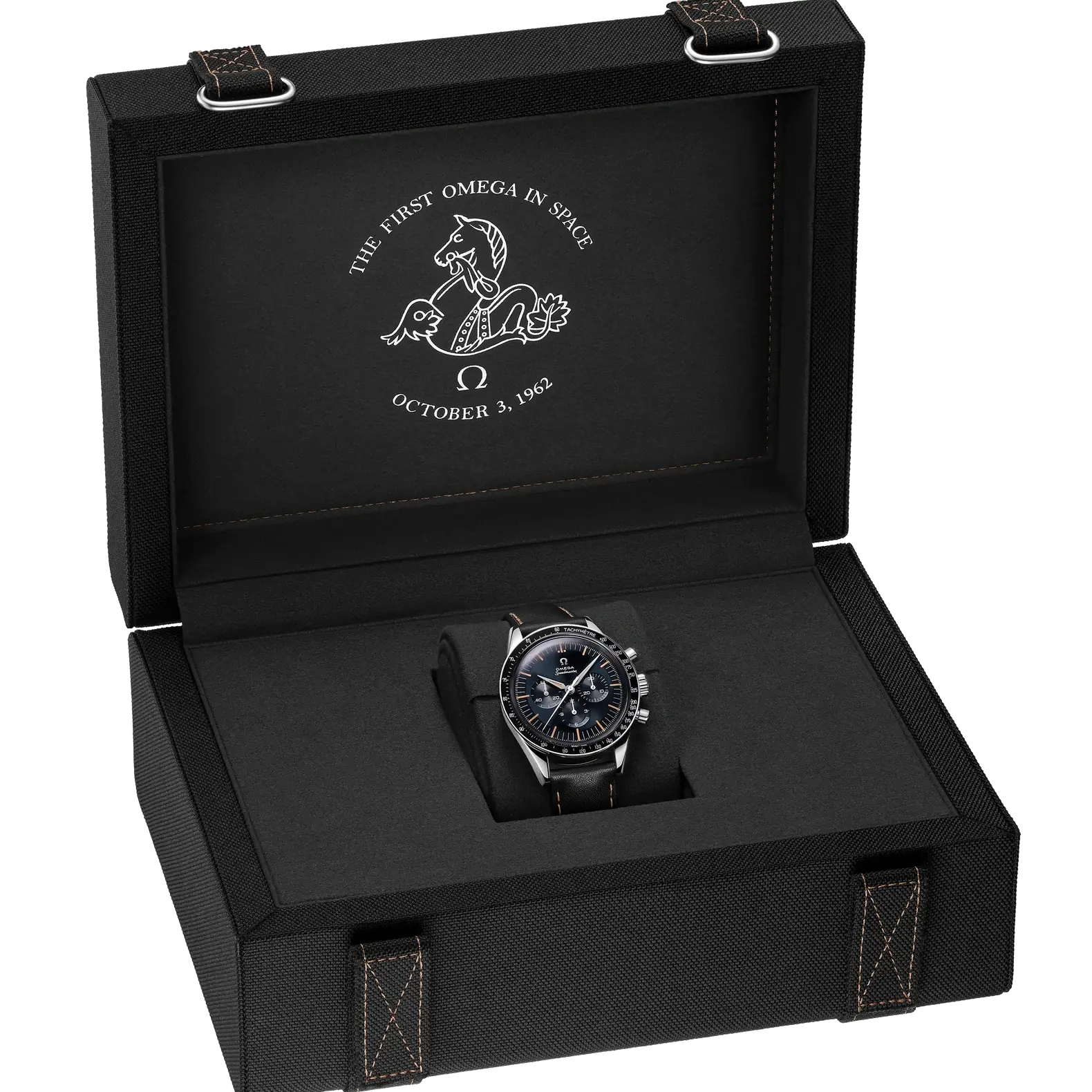 Speedmaster First OMEGA in Space - Blue Dial on Black Strap