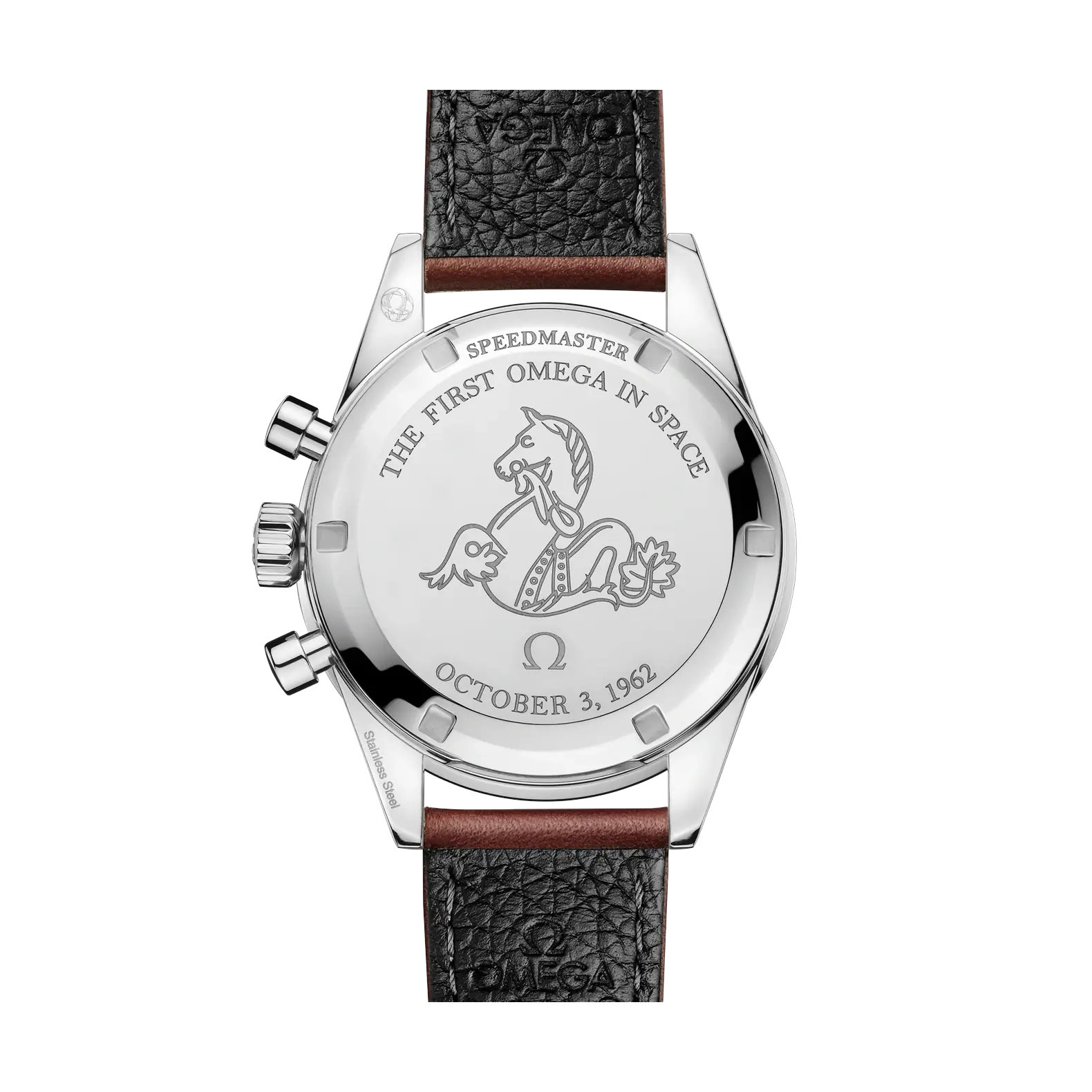 Speedmaster First OMEGA in Space - Blue Dial on Brown Strap