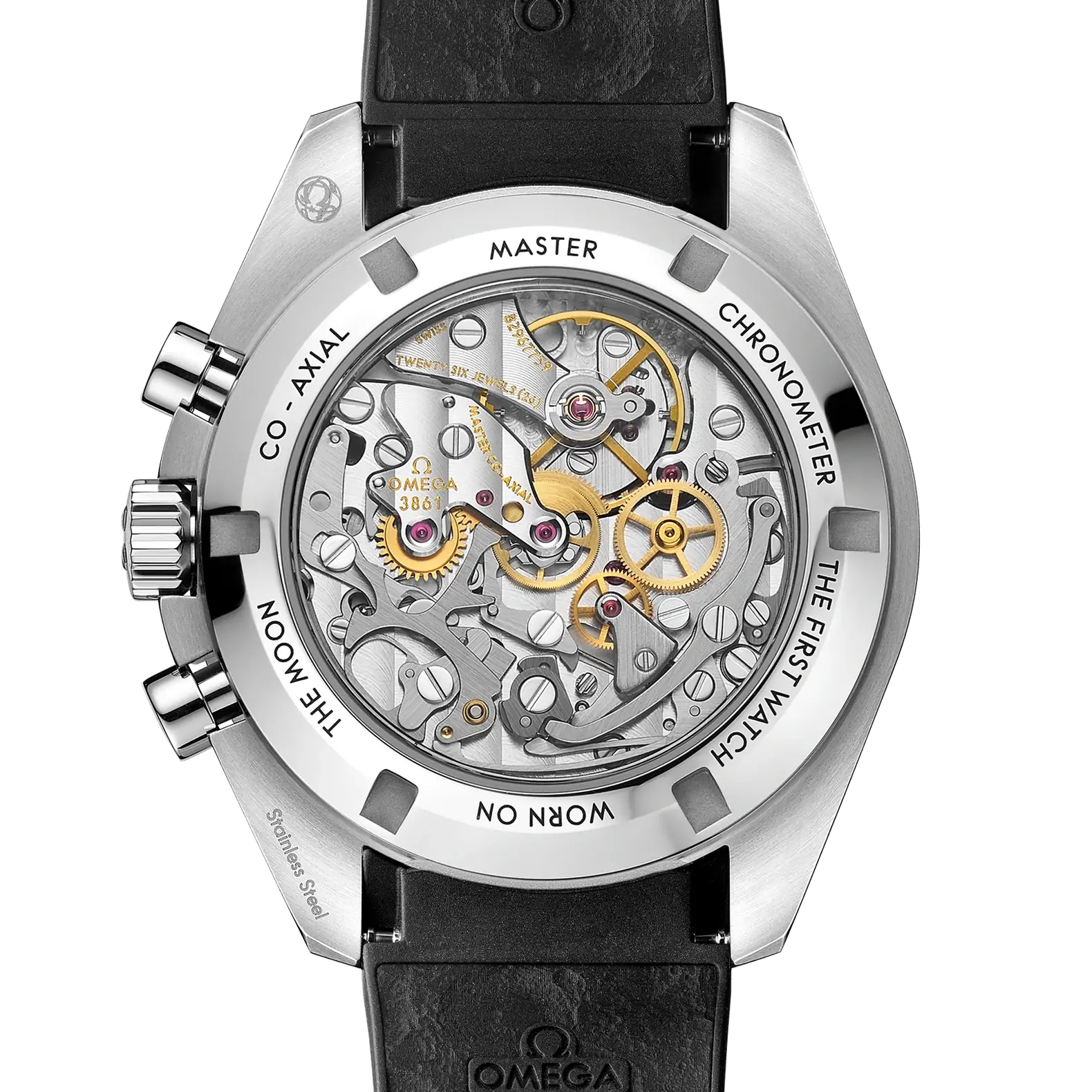 Speedmaster Moonwatch Professional 42mm - White Dial on Rubber Strap