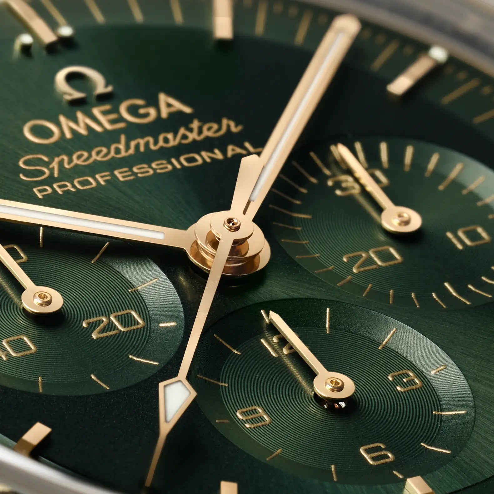 Speedmaster Moonwatch Professional Moonshine Gold - Green Dial